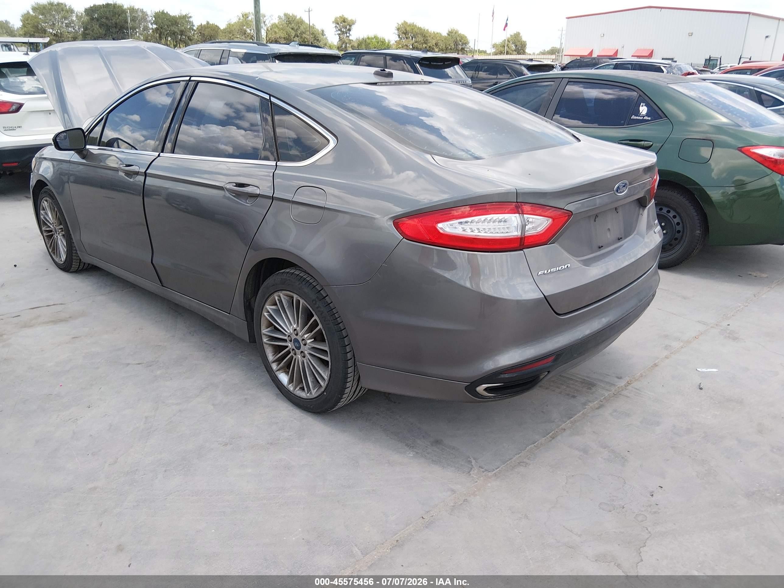 2013 Ford Fusion Se Gray vin: 3FA6P0H93DR364062