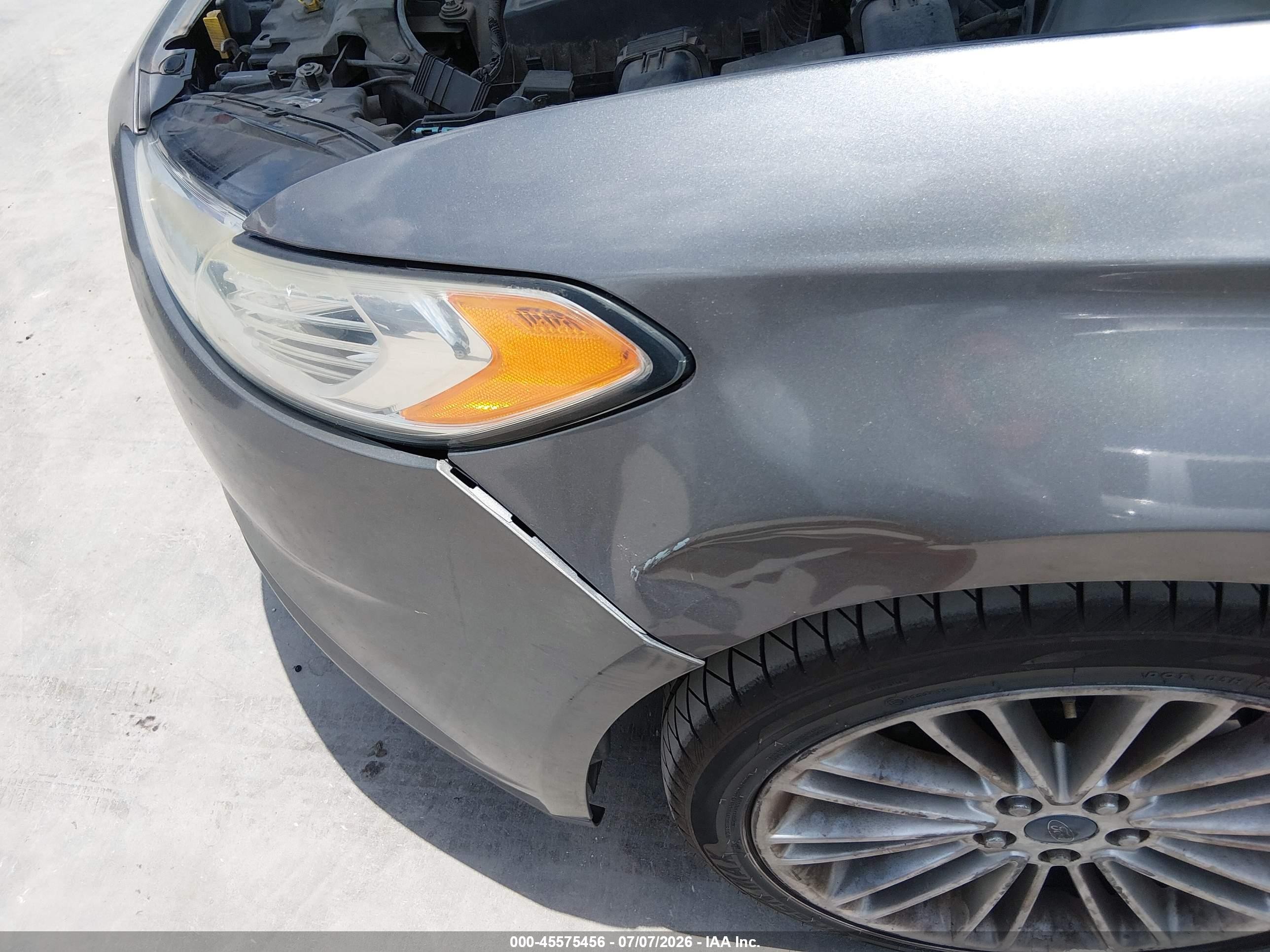 2013 Ford Fusion Se Gray vin: 3FA6P0H93DR364062