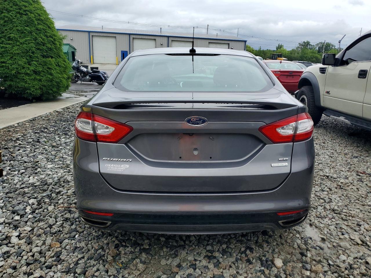 2013 Ford Fusion Se Gray vin: 3FA6P0H93DR374381