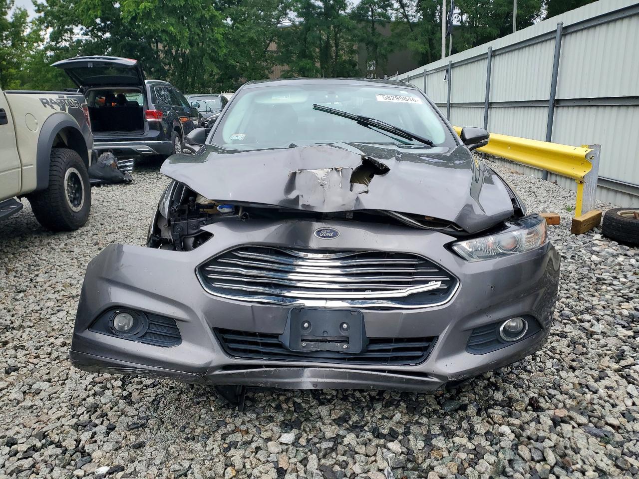 2013 Ford Fusion Se Gray vin: 3FA6P0H93DR374381