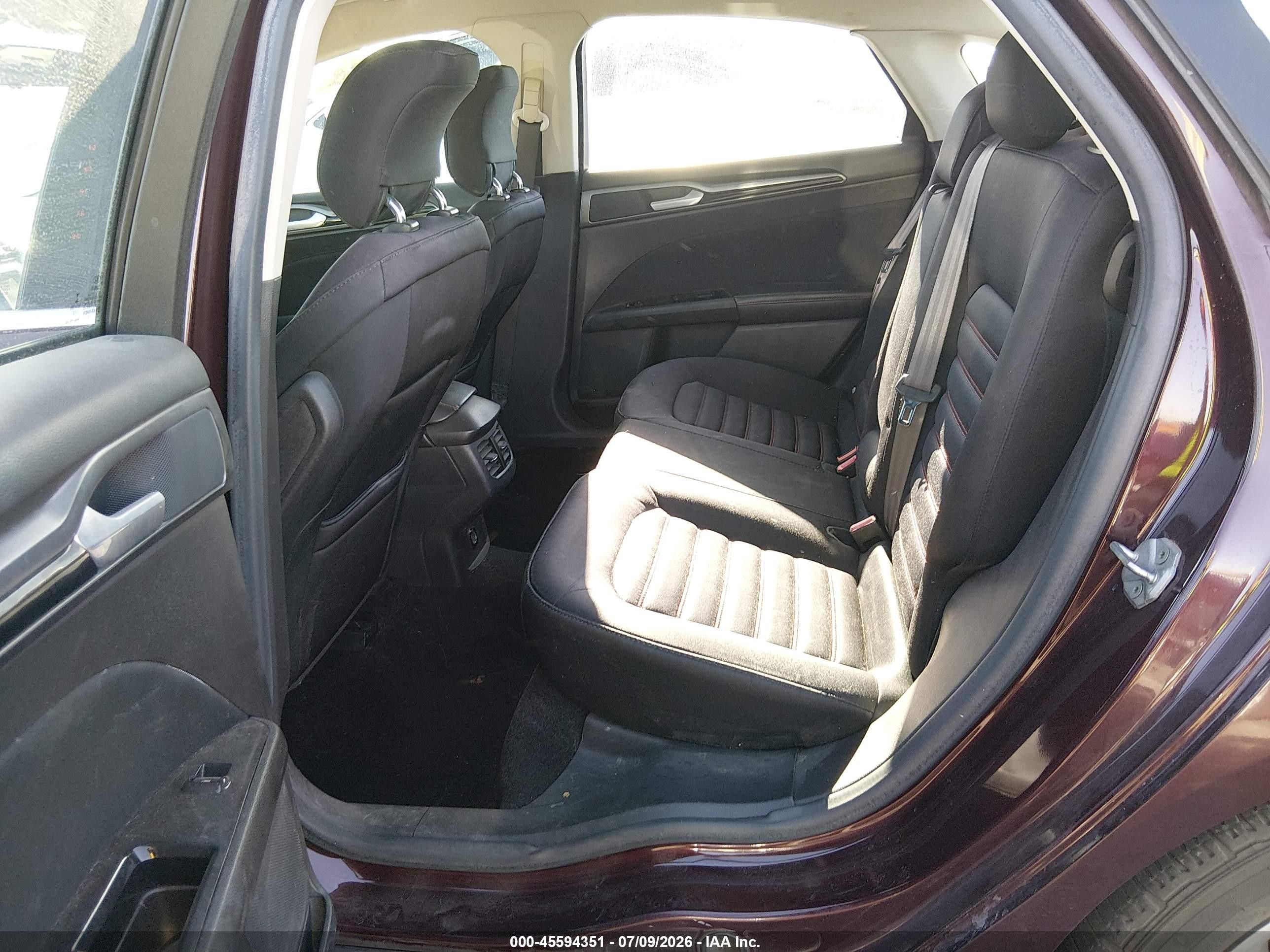 2013 Ford Fusion Se Burgundy vin: 3FA6P0H93DR388457