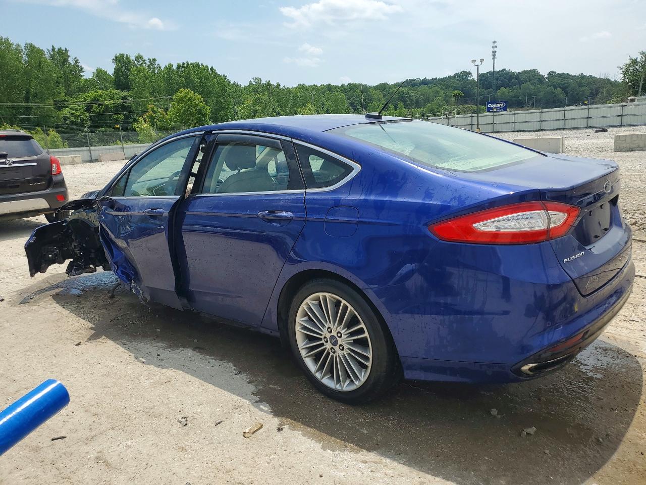 2014 Ford Fusion Se Blue vin: 3FA6P0H93ER183559