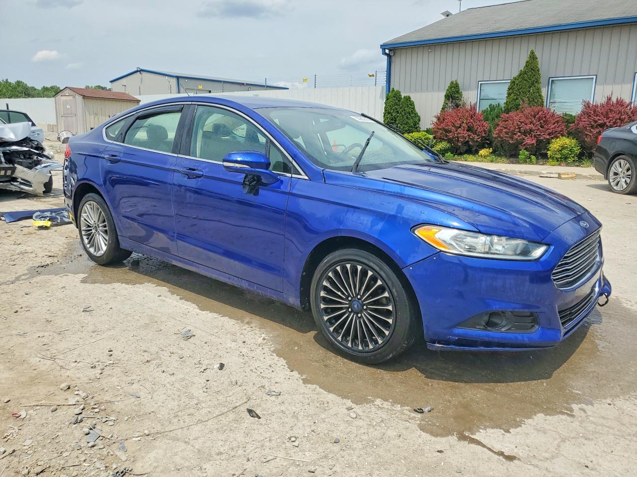 2014 Ford Fusion Se Blue vin: 3FA6P0H93ER183559