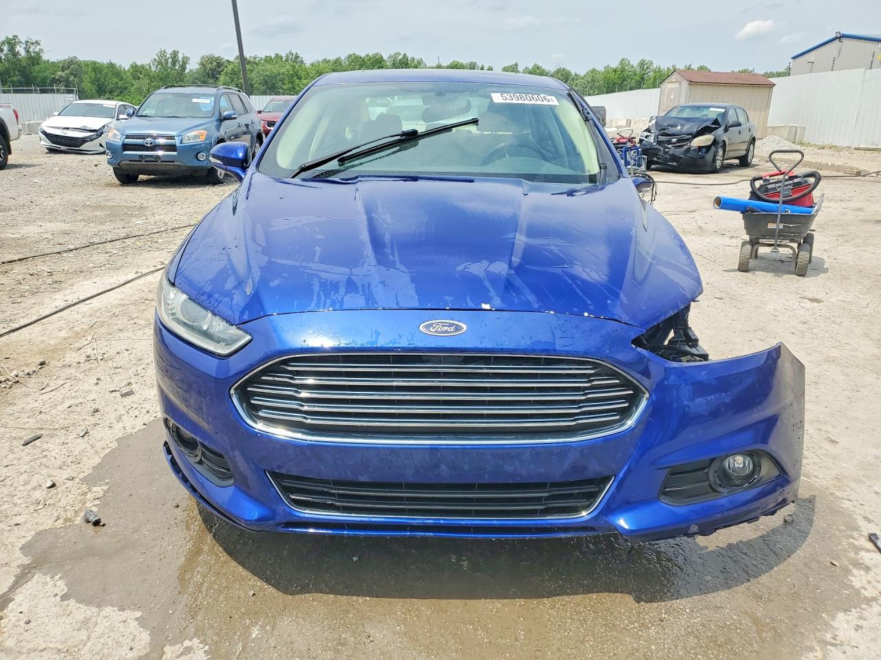 2014 Ford Fusion Se Blue vin: 3FA6P0H93ER183559