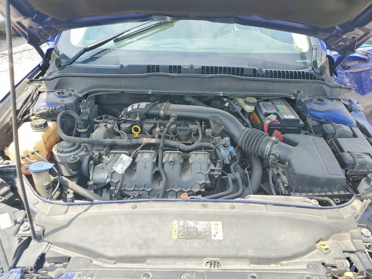 2014 Ford Fusion Se Blue vin: 3FA6P0H93ER183559