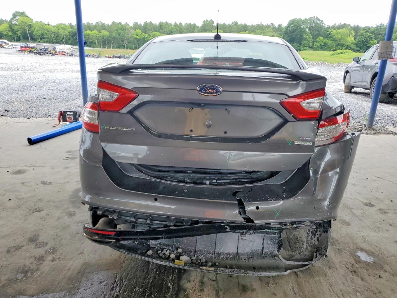 2014 Ford Fusion Gray vin: 3FA6P0H93ER252136