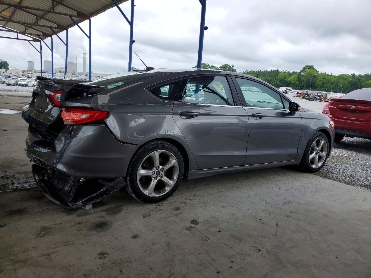 2014 Ford Fusion Gray vin: 3FA6P0H93ER252136