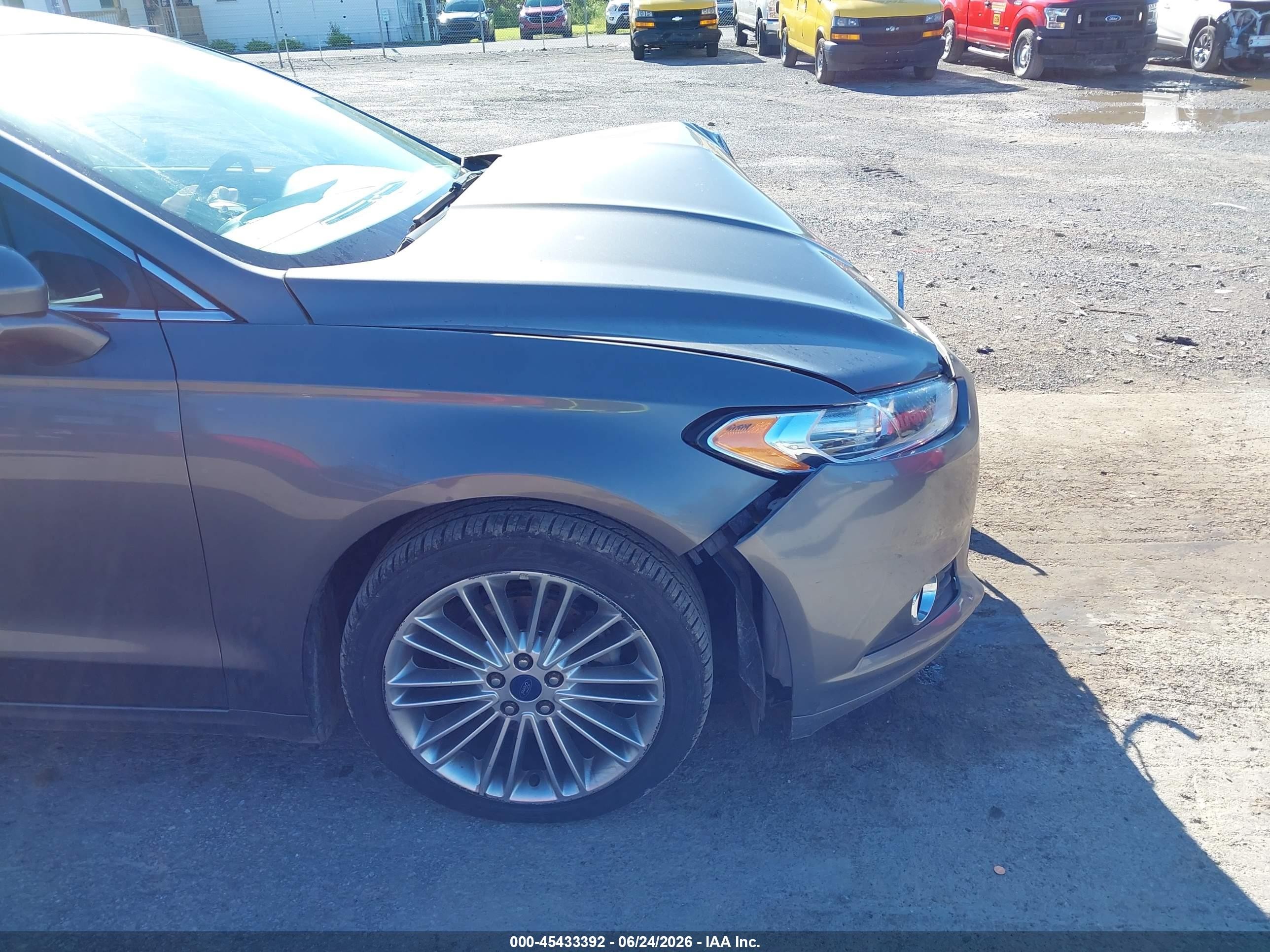 2014 Ford Fusion Se Gray vin: 3FA6P0H93ER257580