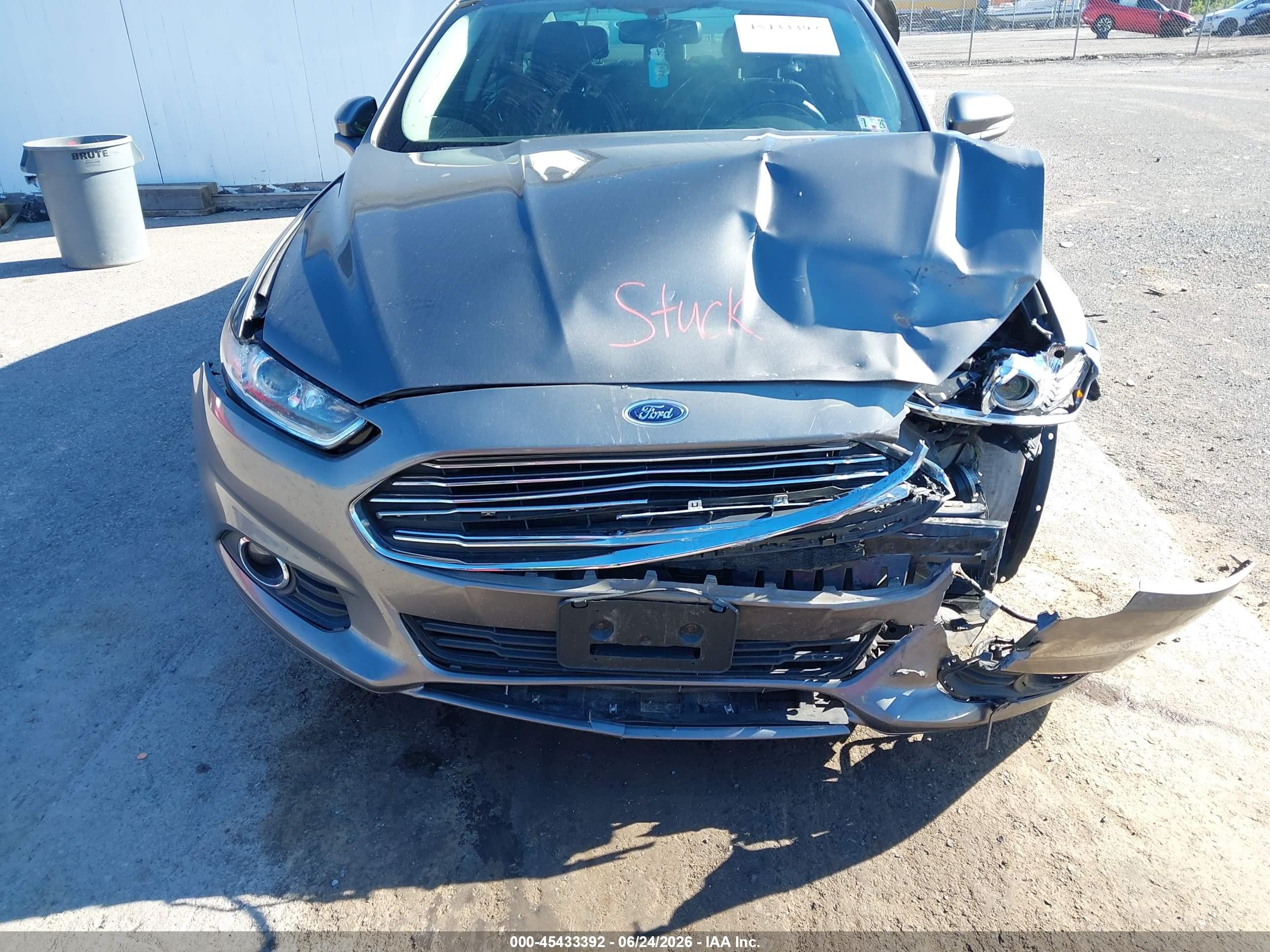 2014 Ford Fusion Se Gray vin: 3FA6P0H93ER257580