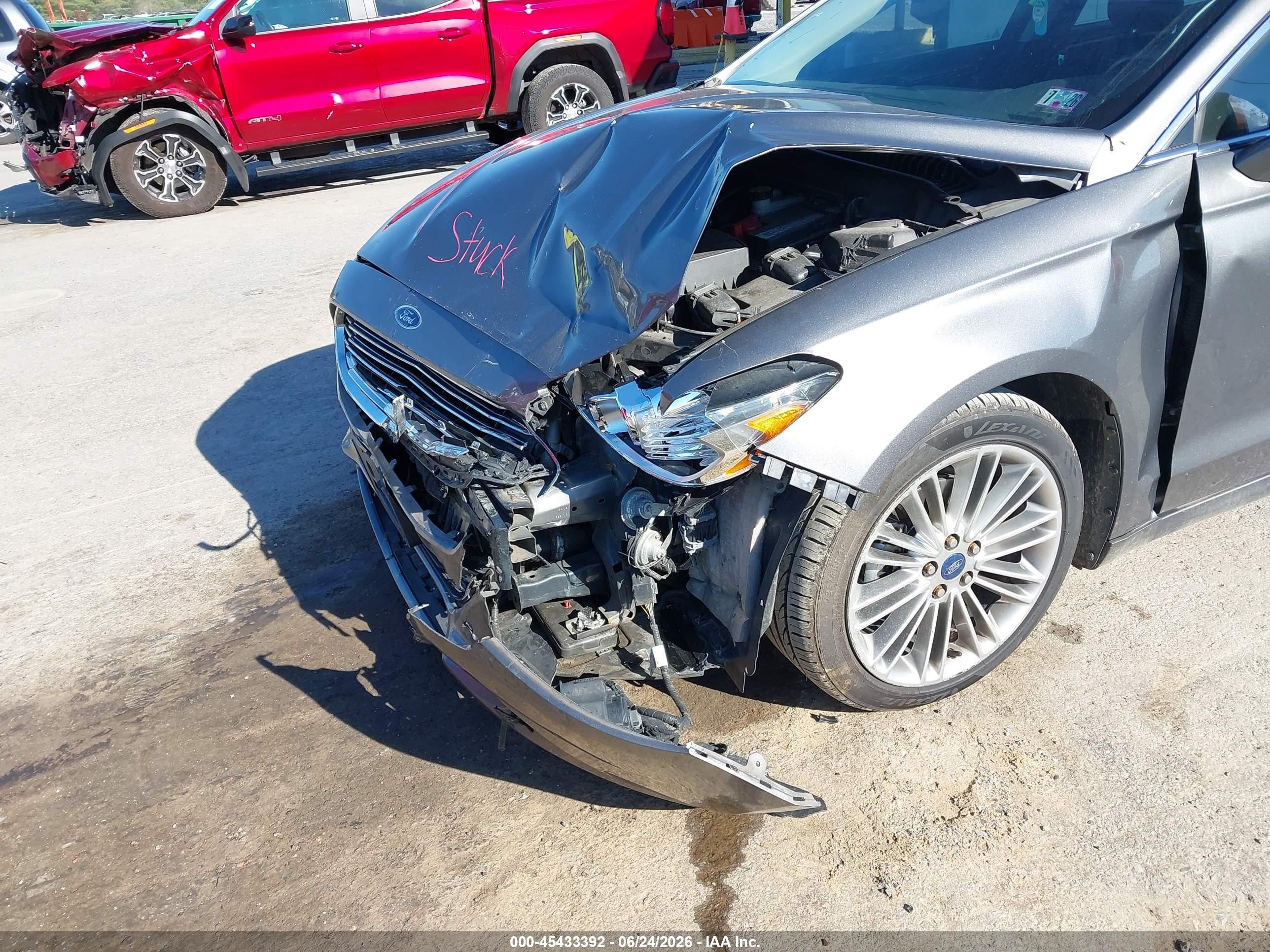 2014 Ford Fusion Se Gray vin: 3FA6P0H93ER257580