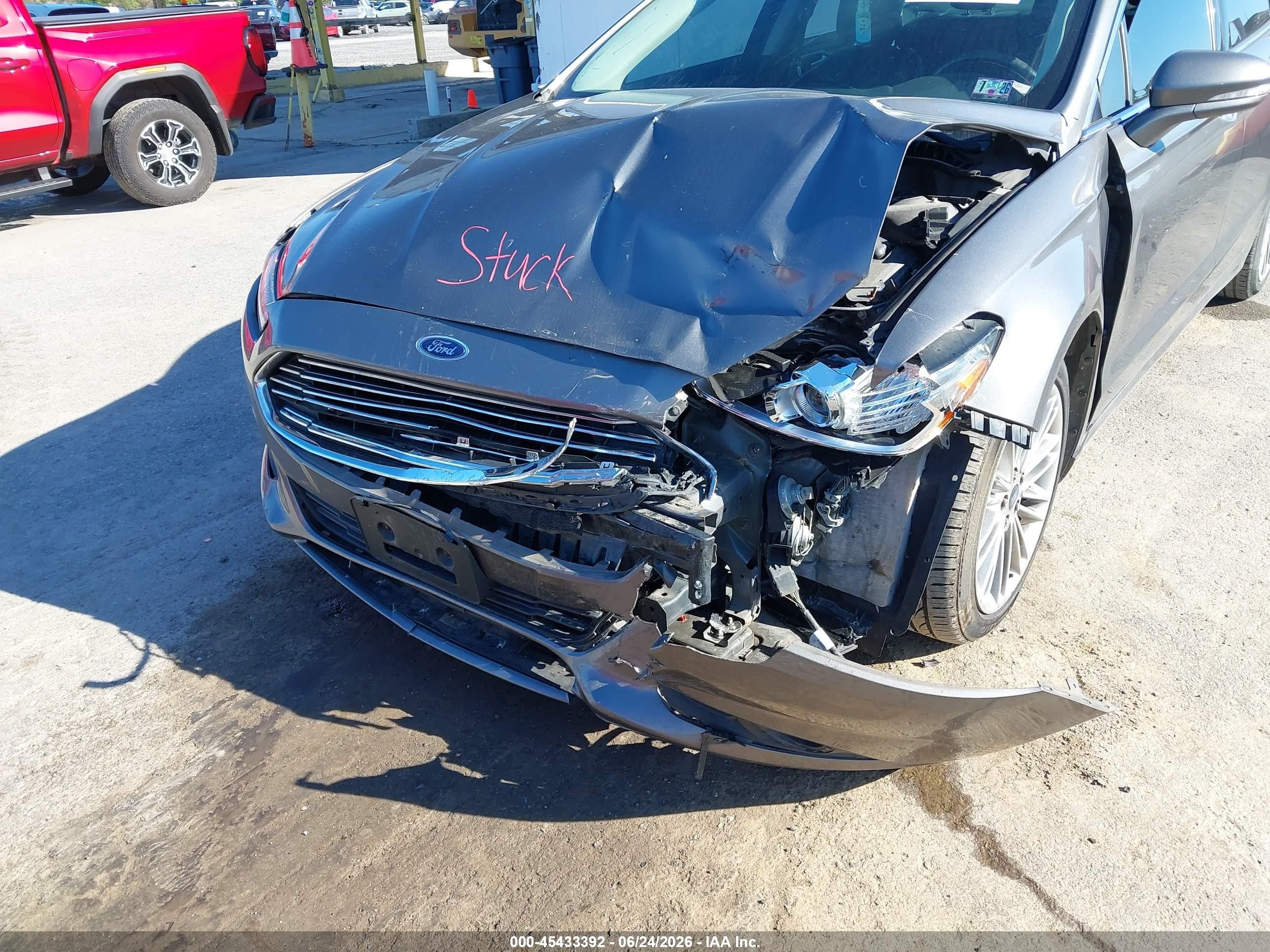 2014 Ford Fusion Se Gray vin: 3FA6P0H93ER257580
