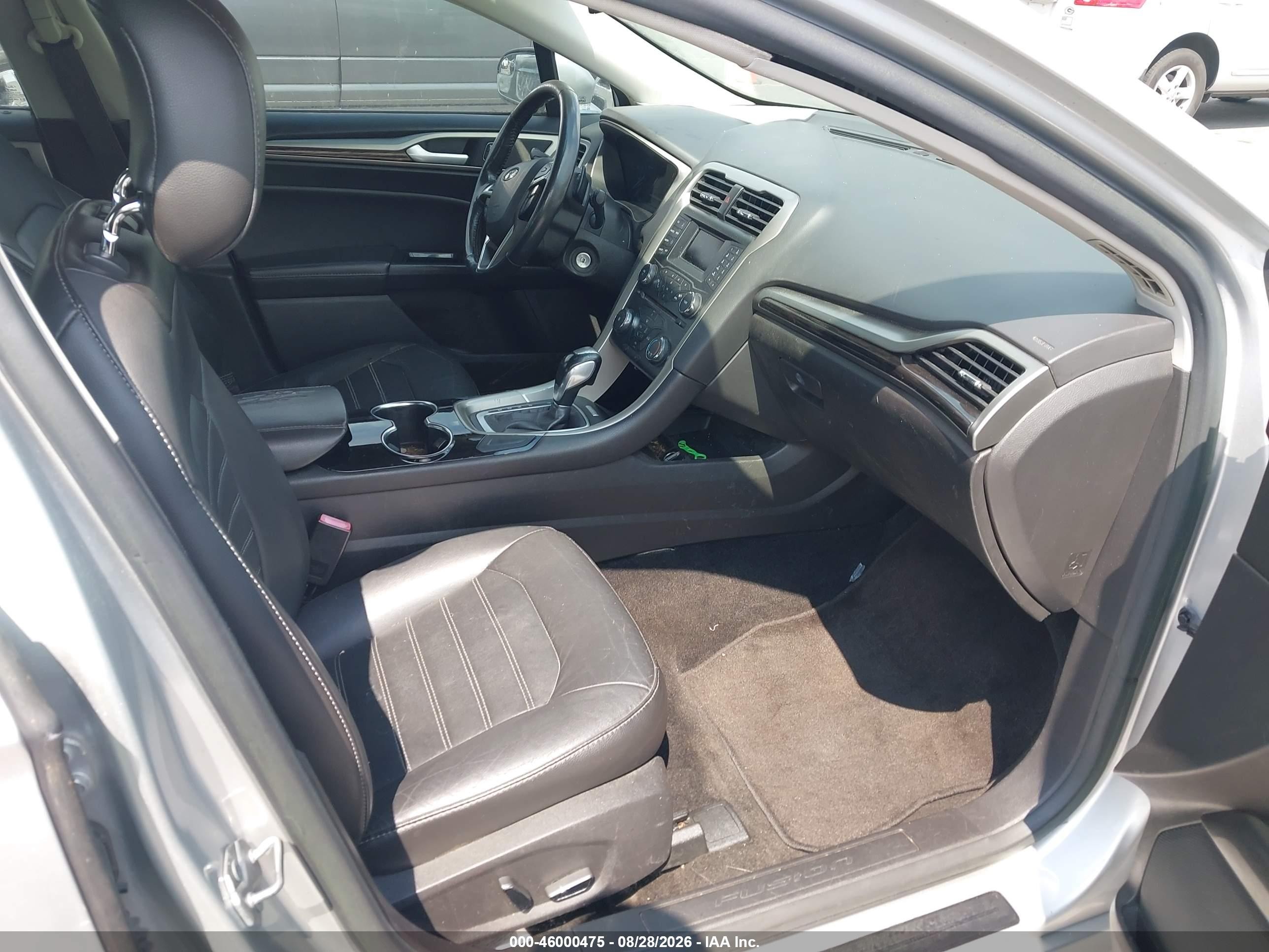 2014 Ford Fusion Se Silver vin: 3FA6P0H93ER257675