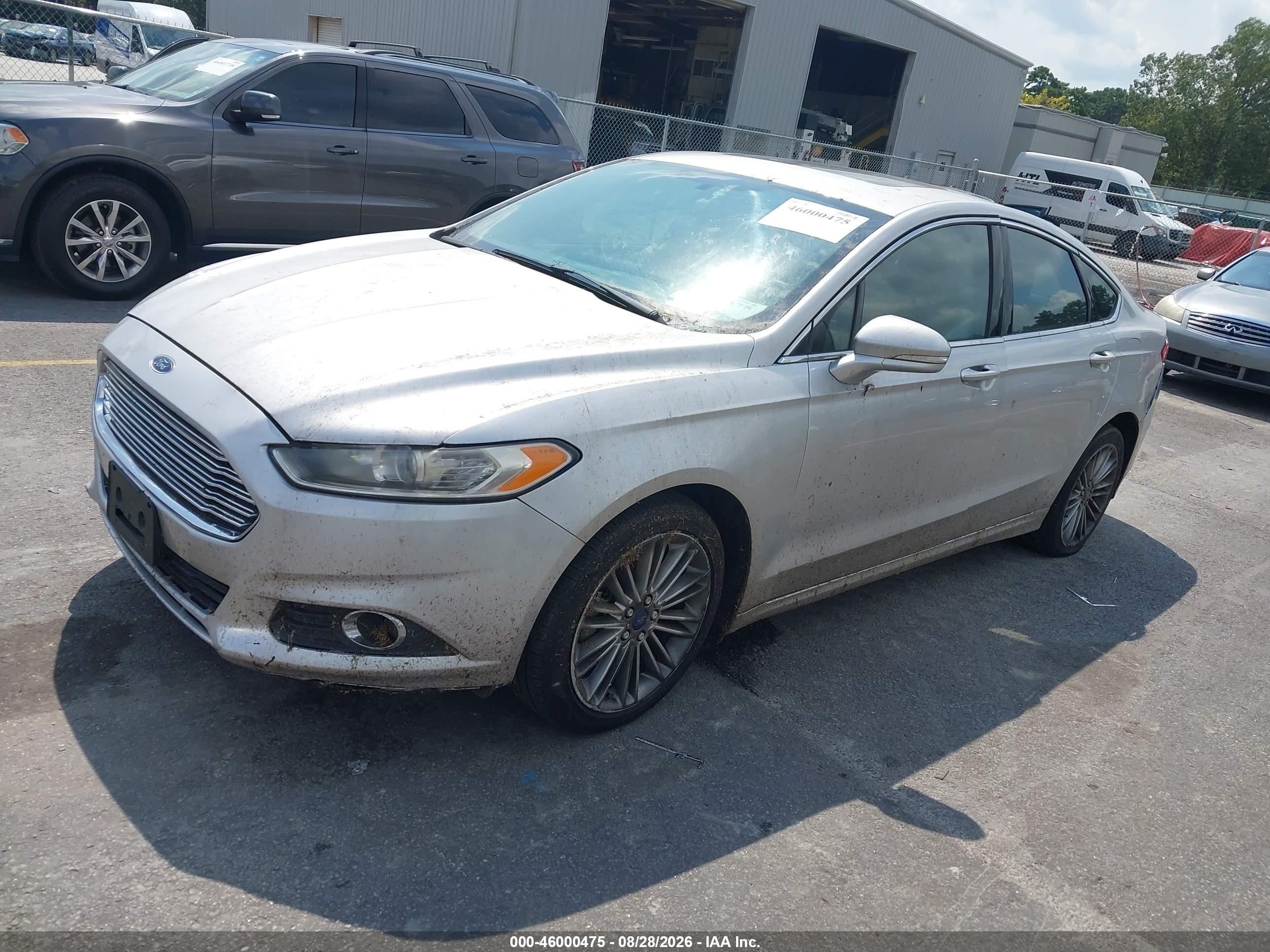 2014 Ford Fusion Se Silver vin: 3FA6P0H93ER257675