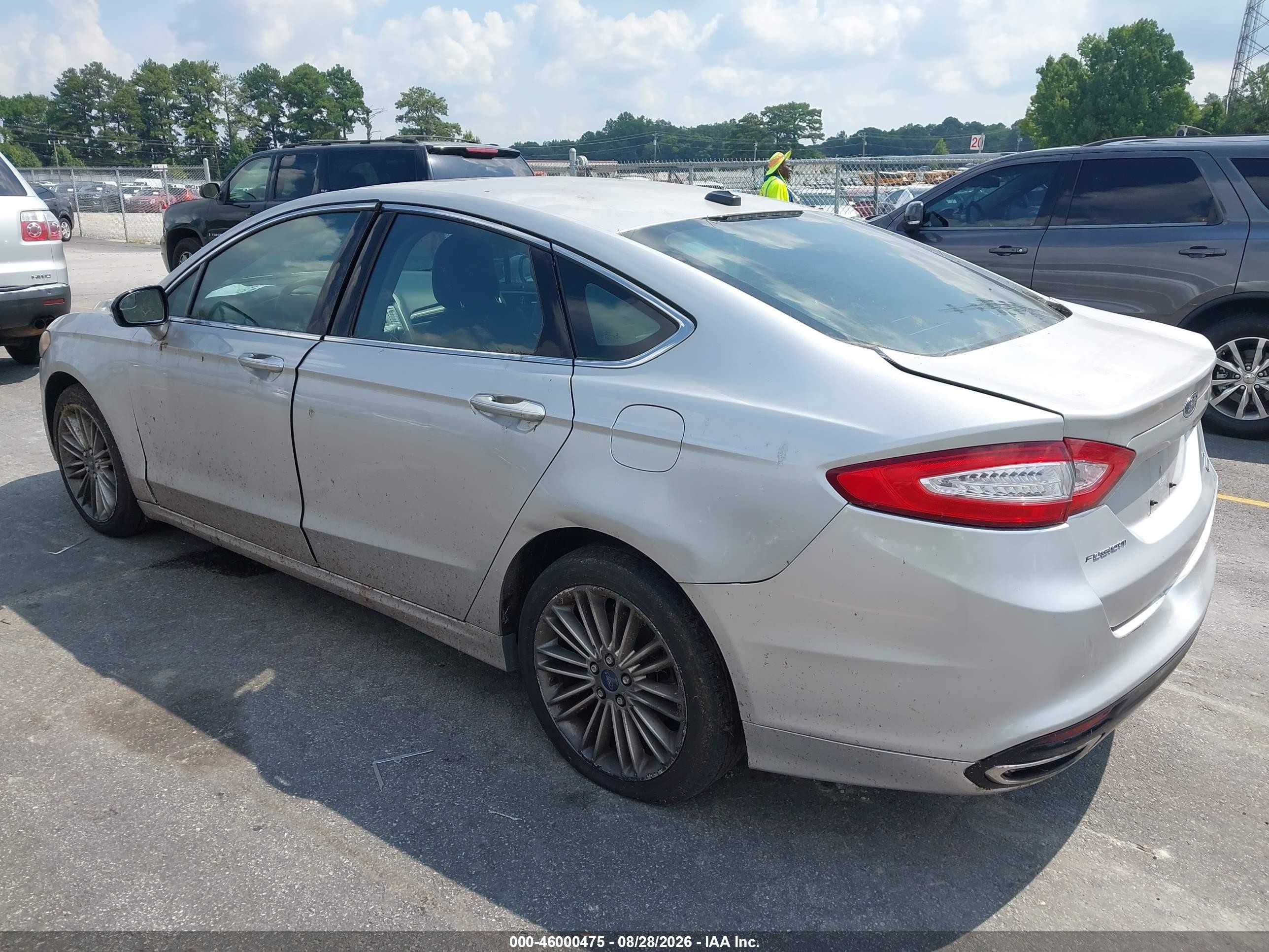 2014 Ford Fusion Se Silver vin: 3FA6P0H93ER257675