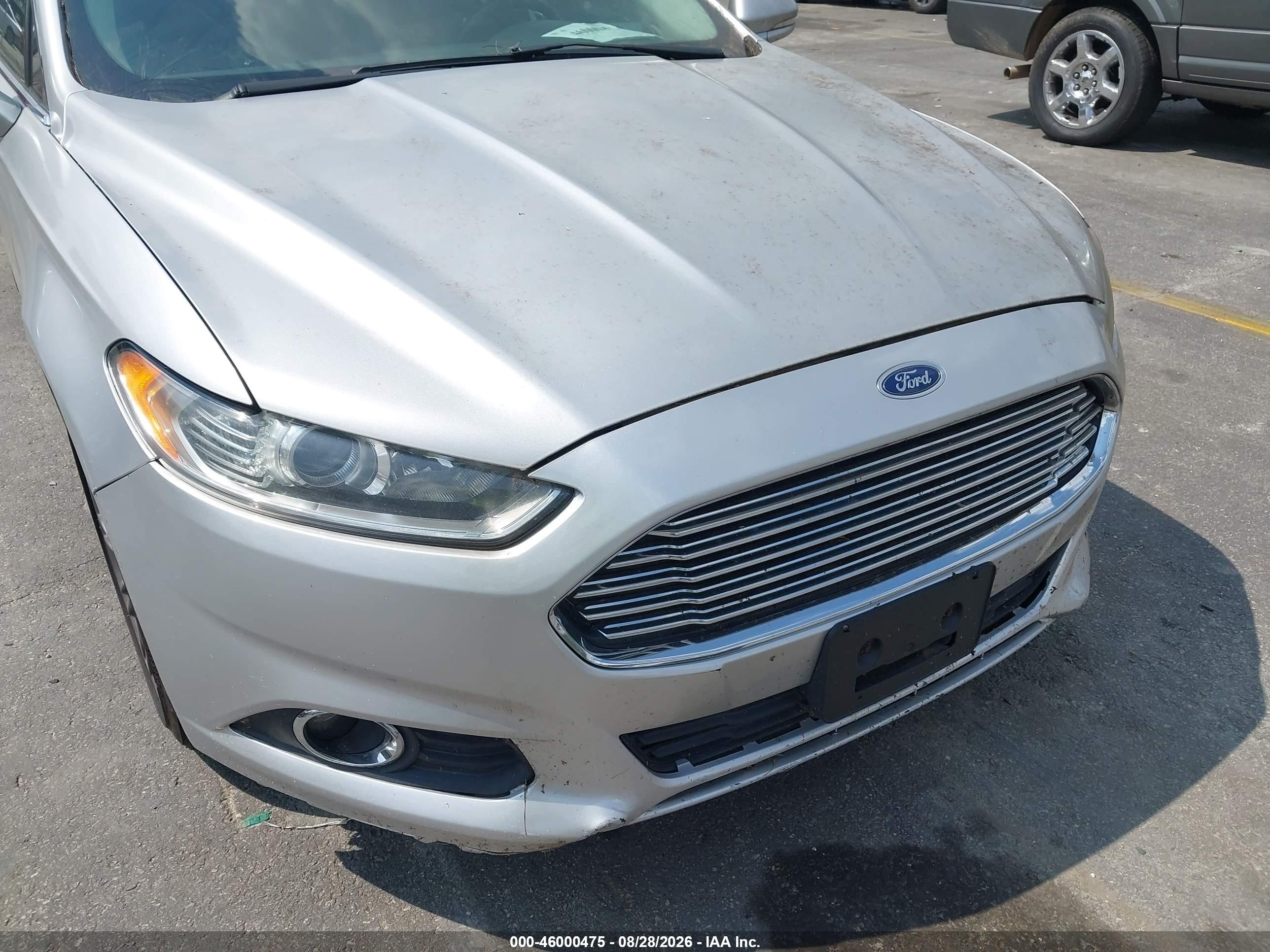 2014 Ford Fusion Se Silver vin: 3FA6P0H93ER257675
