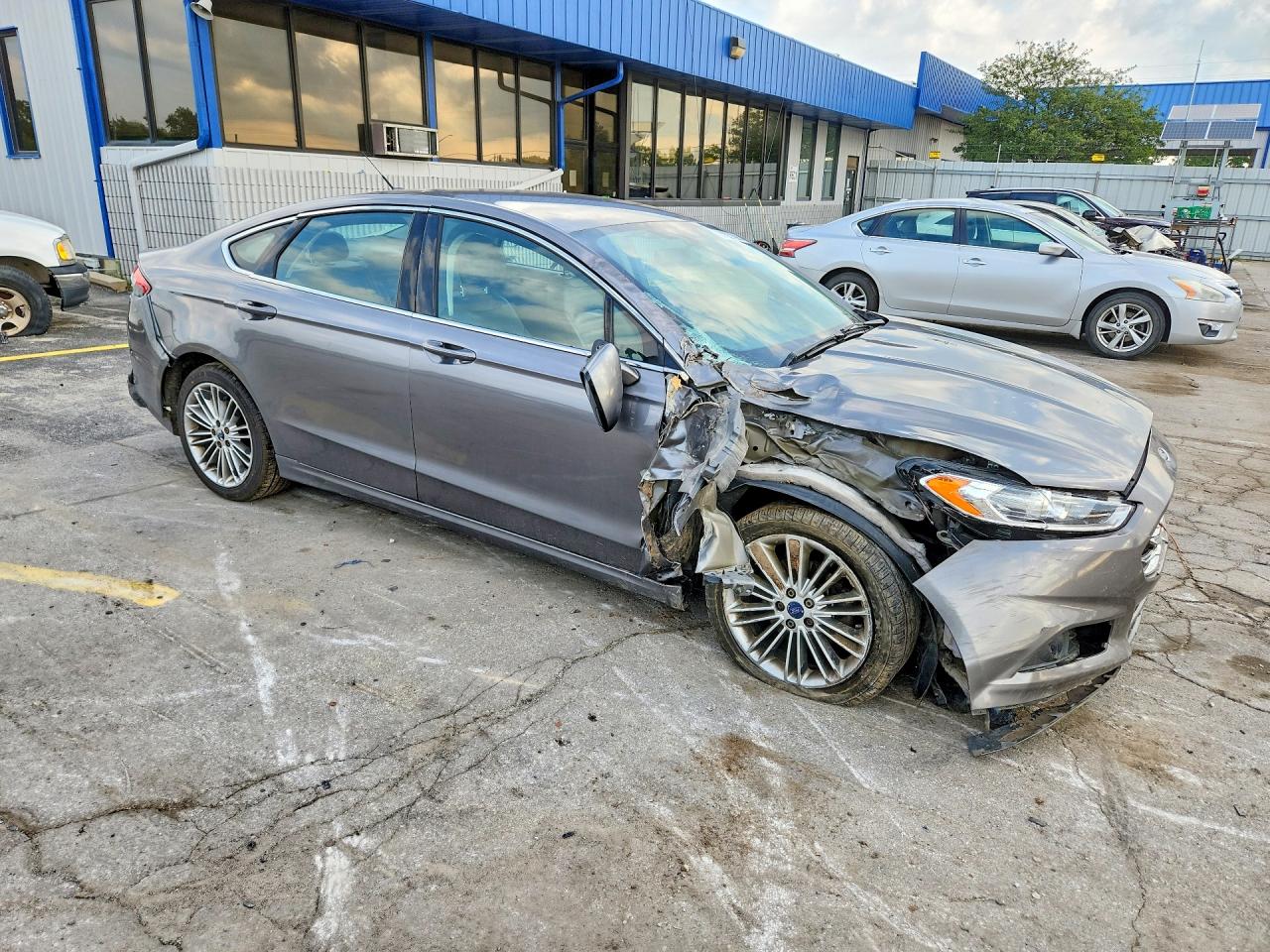 2014 Ford Fusion Se Gray vin: 3FA6P0H93ER278686