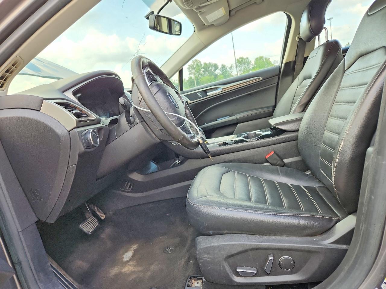 2014 Ford Fusion Se Gray vin: 3FA6P0H93ER278686