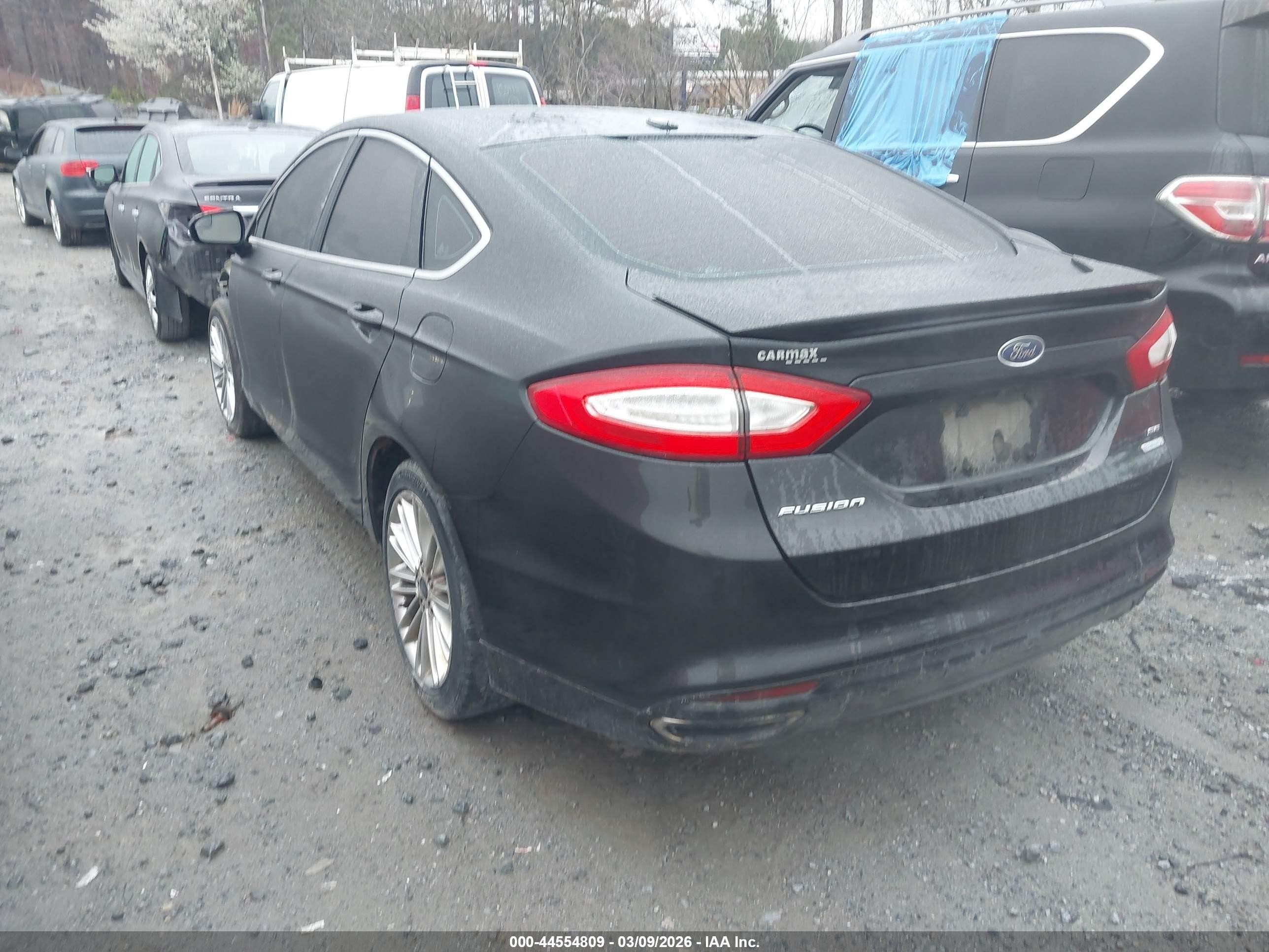2014 Ford Fusion Se Черный vin: 3FA6P0H93ER288747