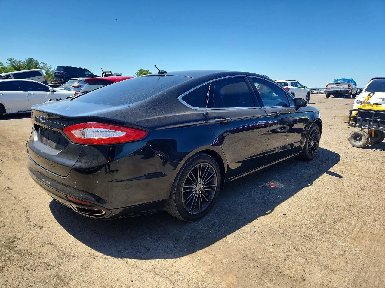 2014 Ford Fusion Se Black vin: 3FA6P0H93ER290434