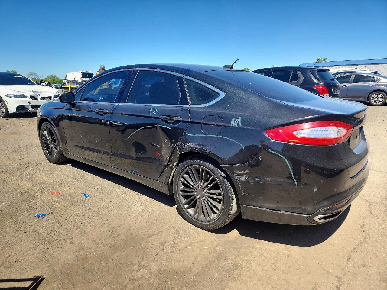 2014 Ford Fusion Se Black vin: 3FA6P0H93ER290434