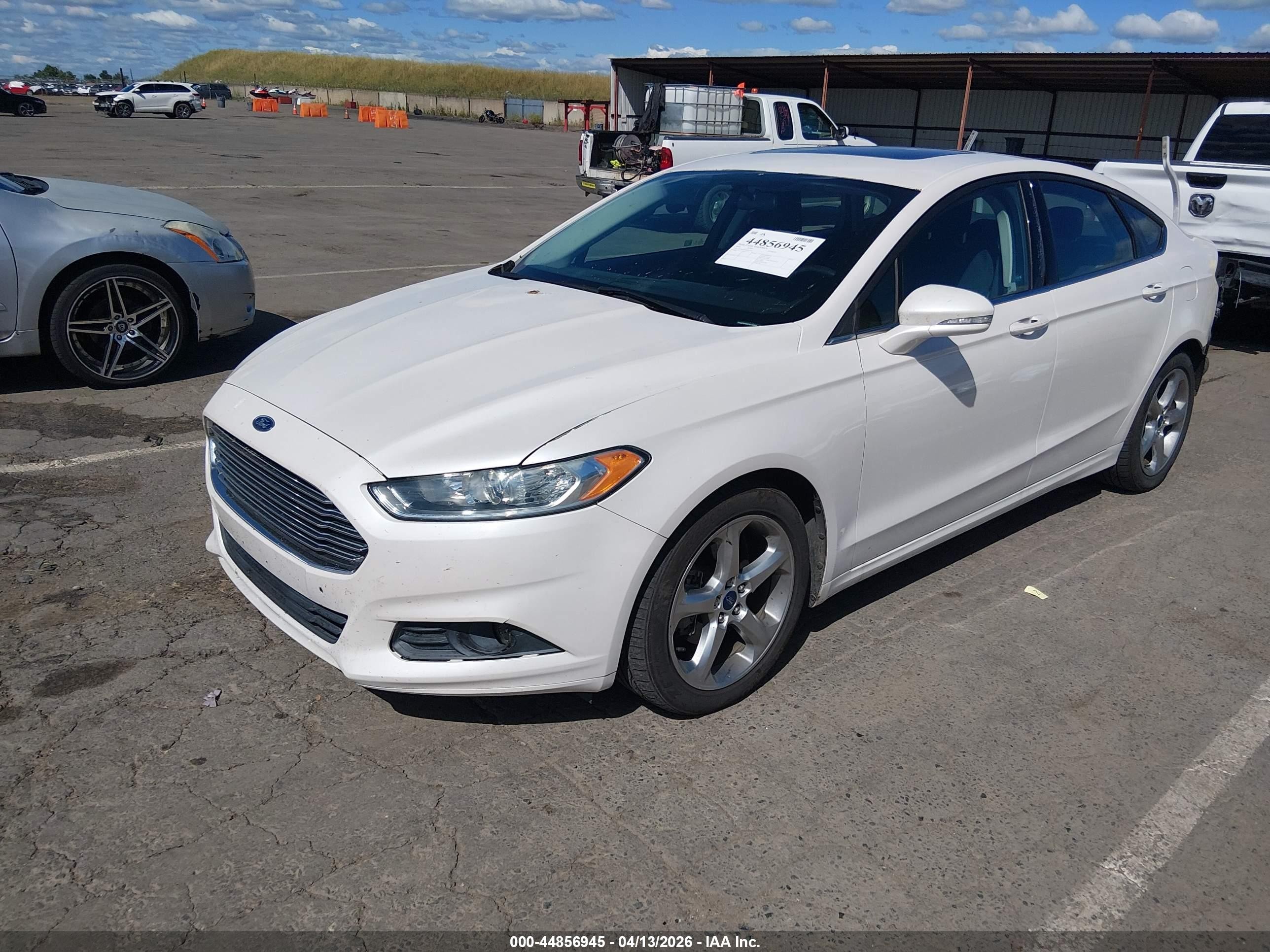 2015 Ford Fusion Se White vin: 3FA6P0H93FR115263