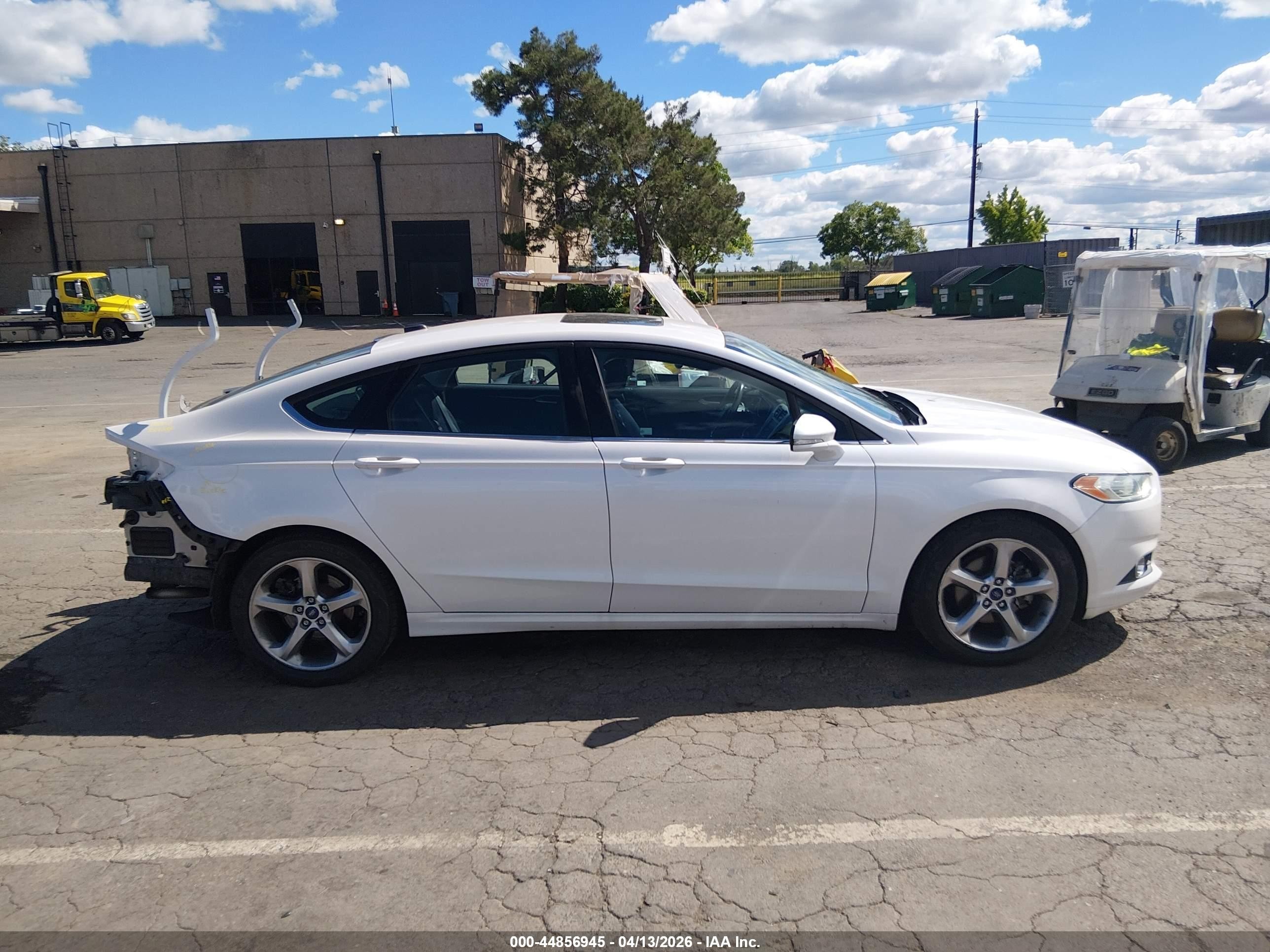 2015 Ford Fusion Se White vin: 3FA6P0H93FR115263