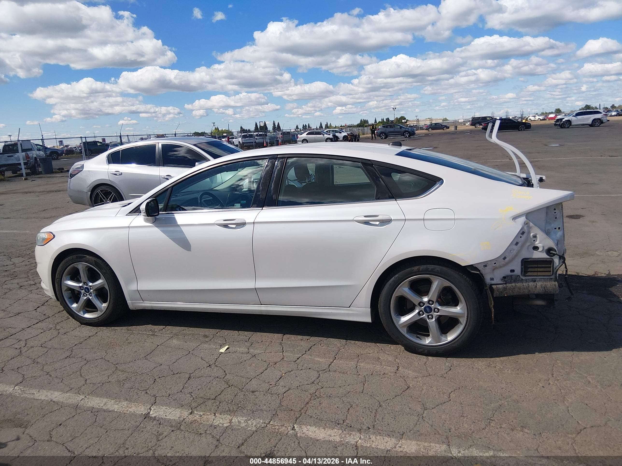 2015 Ford Fusion Se White vin: 3FA6P0H93FR115263