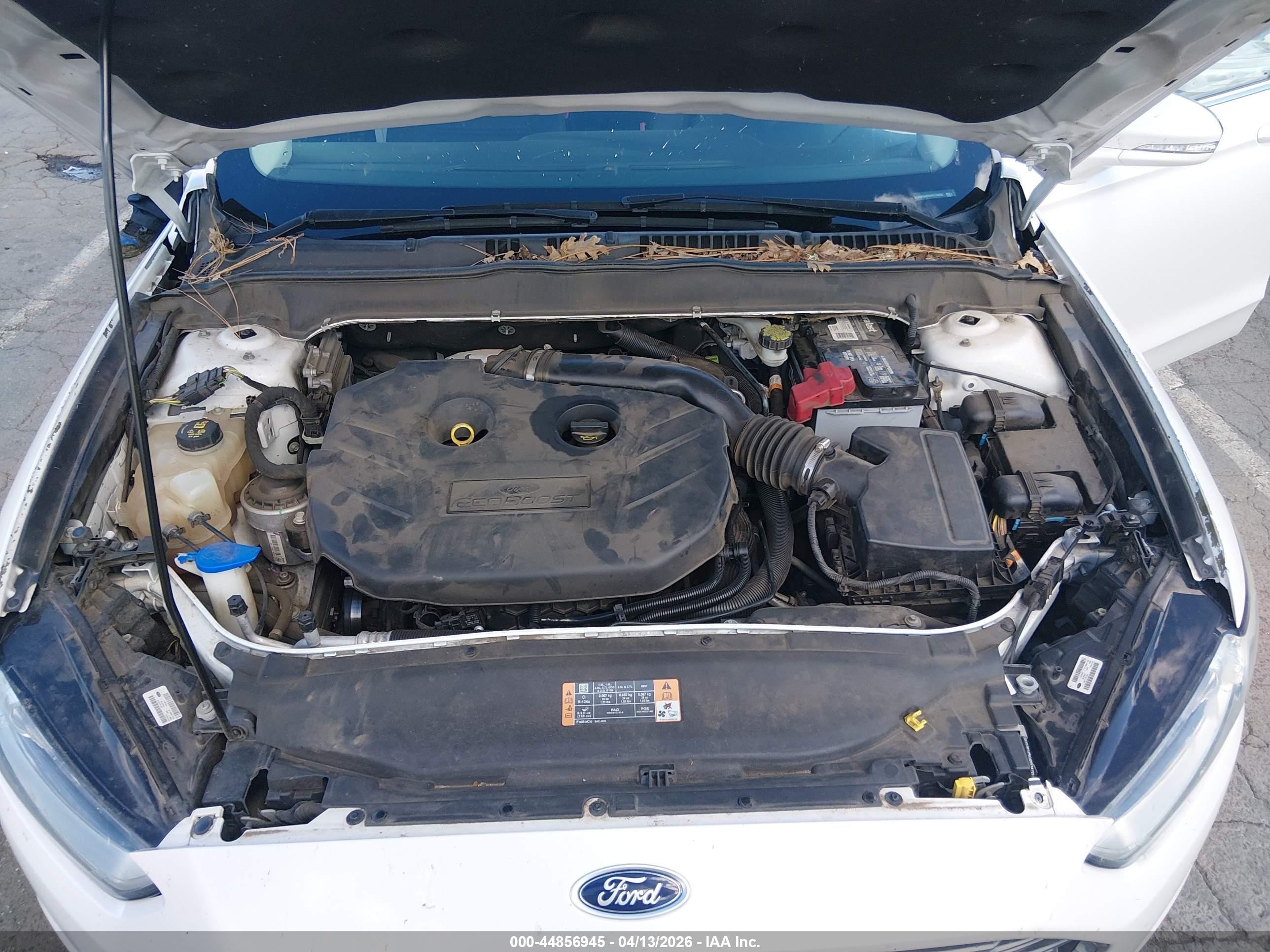 2015 Ford Fusion Se White vin: 3FA6P0H93FR115263