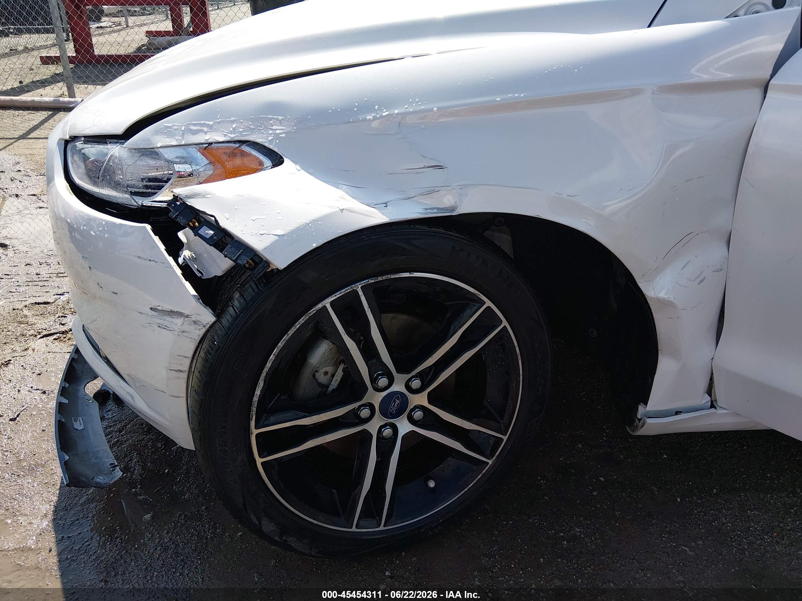2015 Ford Fusion Se White vin: 3FA6P0H93FR164415