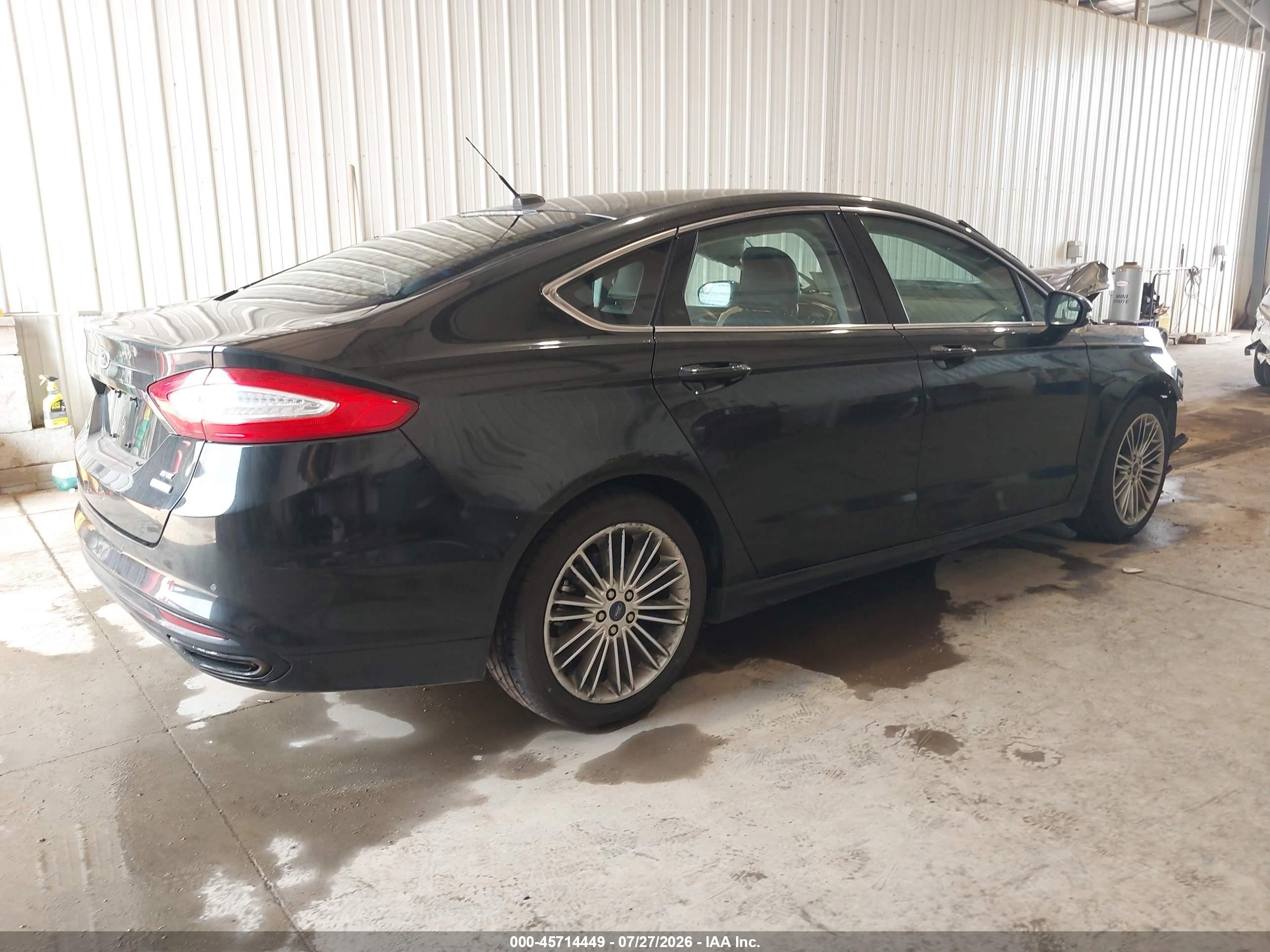 2015 Ford Fusion Se Black vin: 3FA6P0H93FR213581