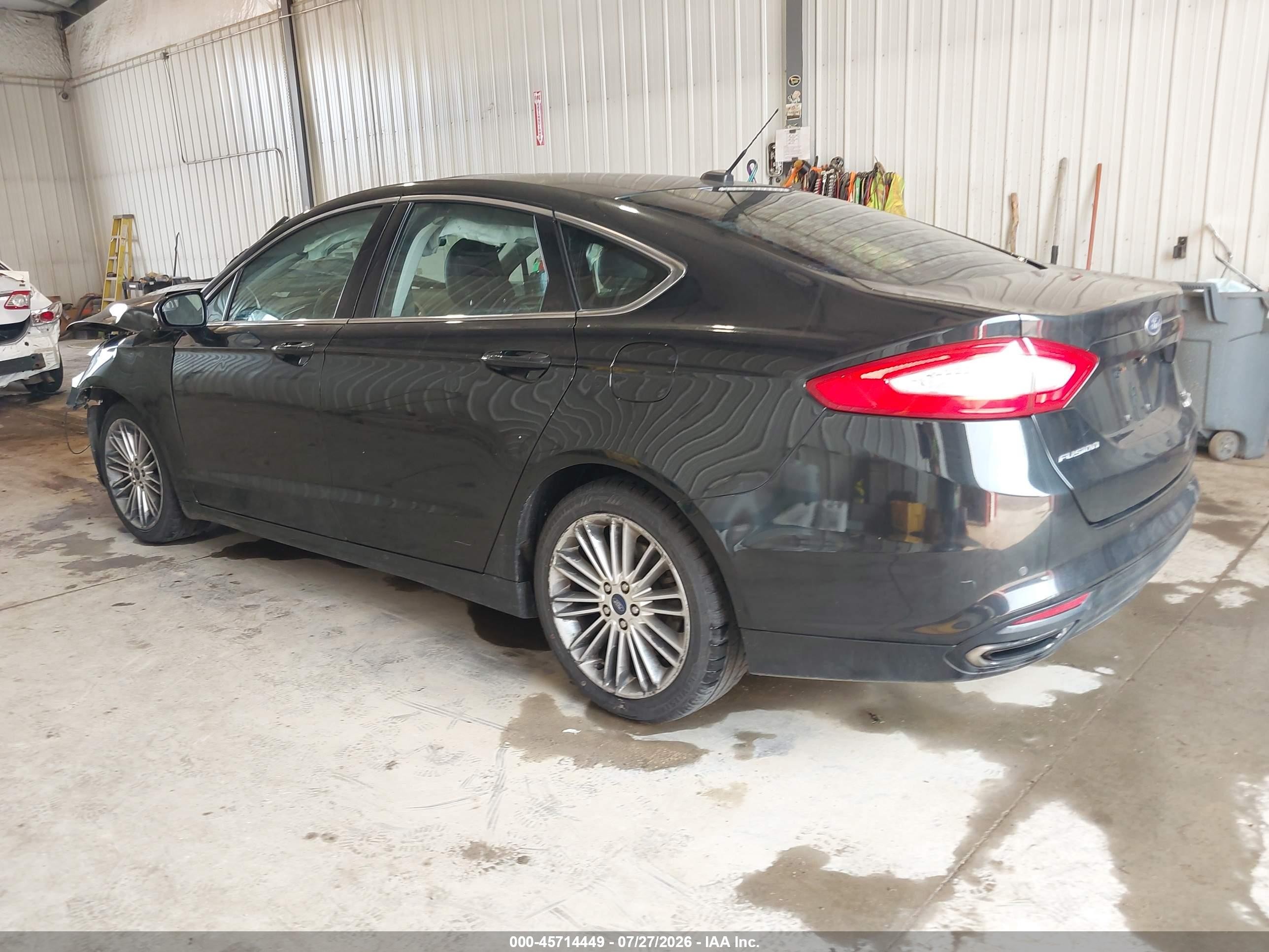 2015 Ford Fusion Se Black vin: 3FA6P0H93FR213581