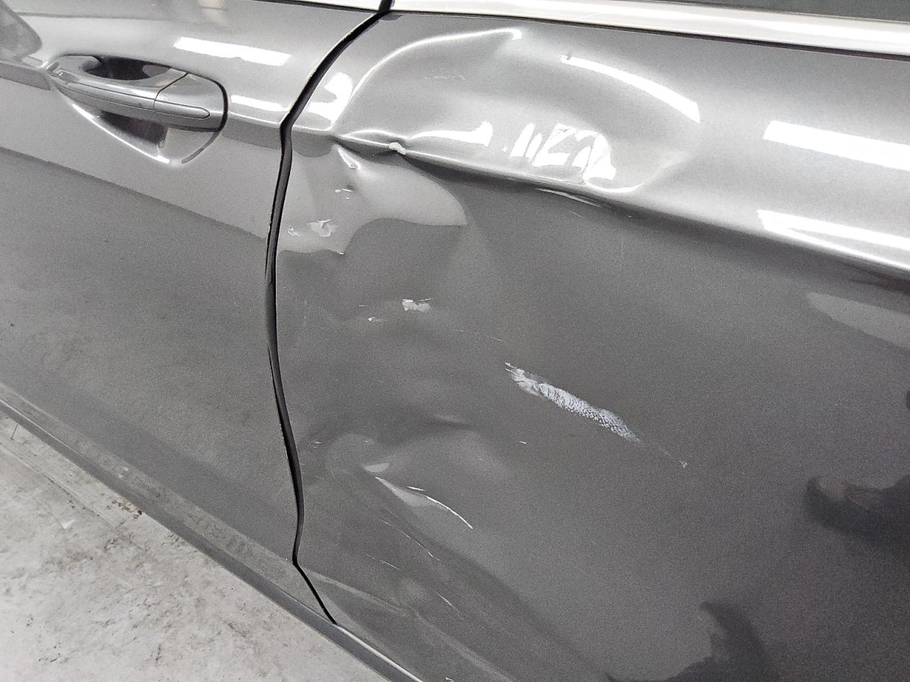 2015 Ford Fusion Se Gray vin: 3FA6P0H93FR224323 Damage: Left Rear Door, Severe Damage, Replacement Required