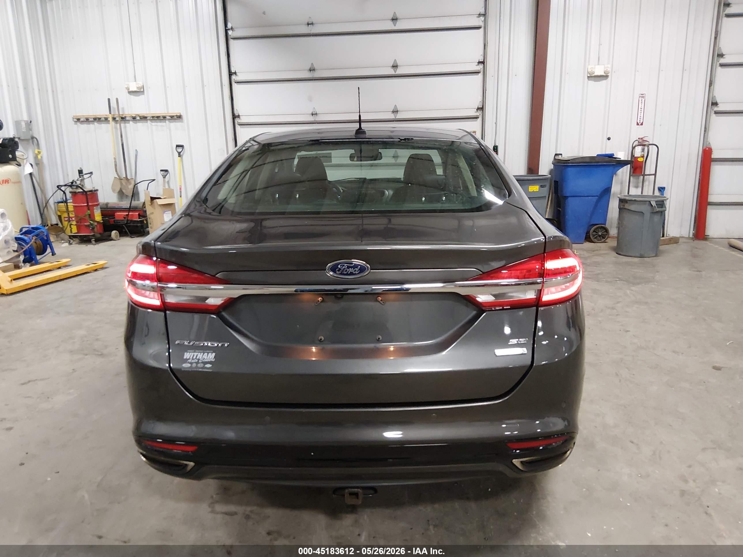 2017 Ford Fusion Se Gray vin: 3FA6P0H93HR193917