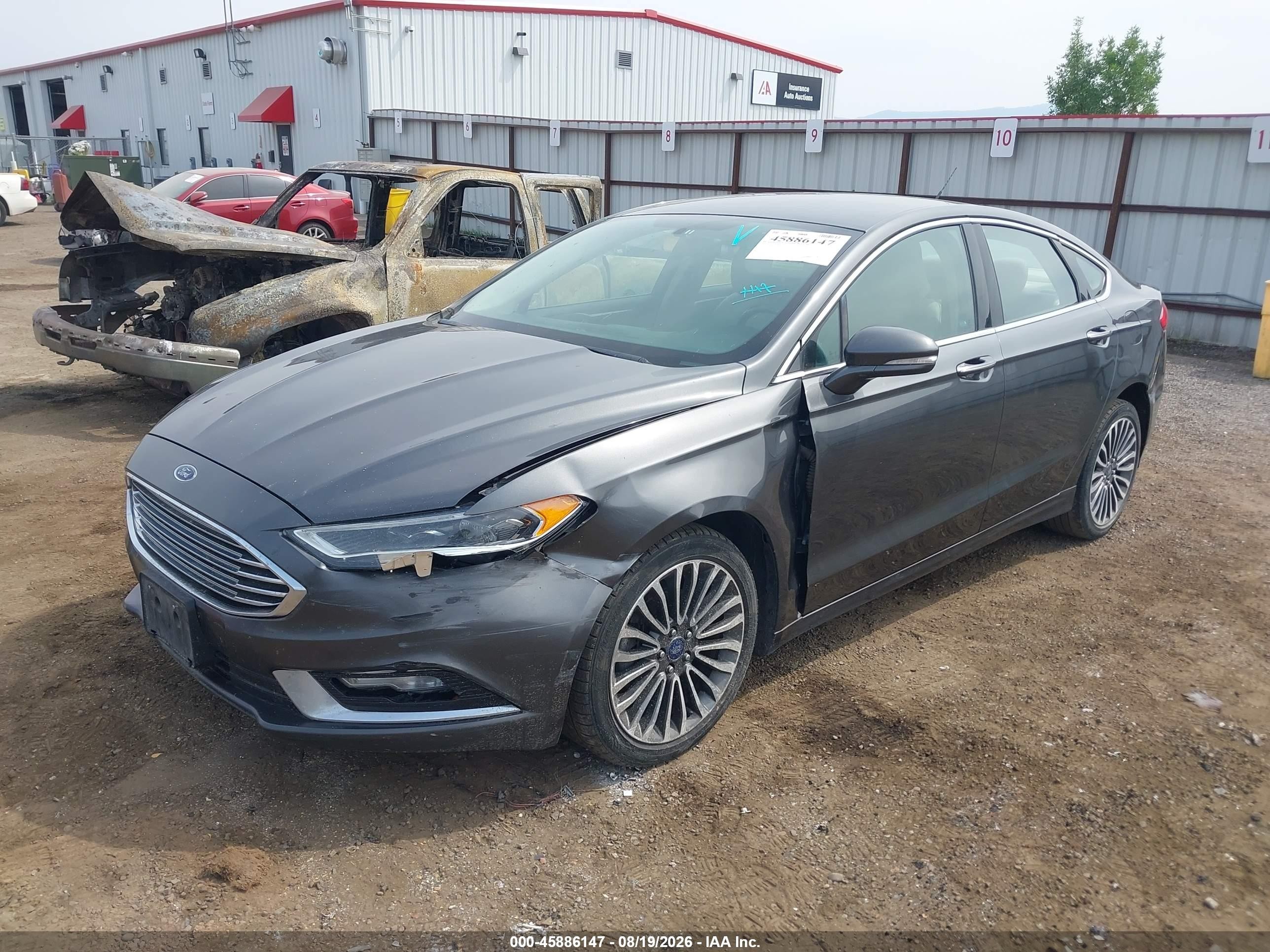 2017 Ford Fusion Se Серый vin: 3FA6P0H93HR380610