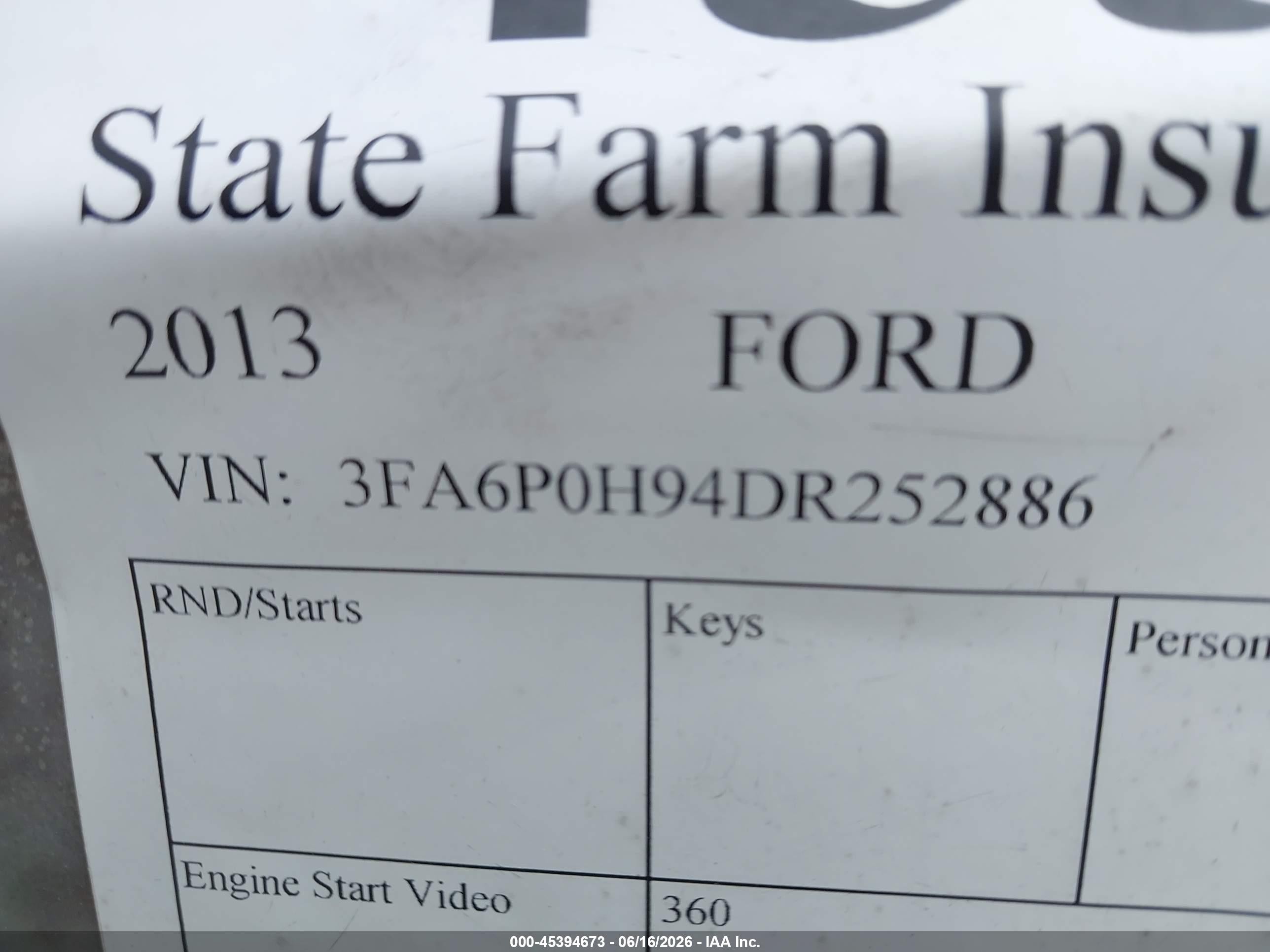 2013 Ford Fusion Se Gray vin: 3FA6P0H94DR252886