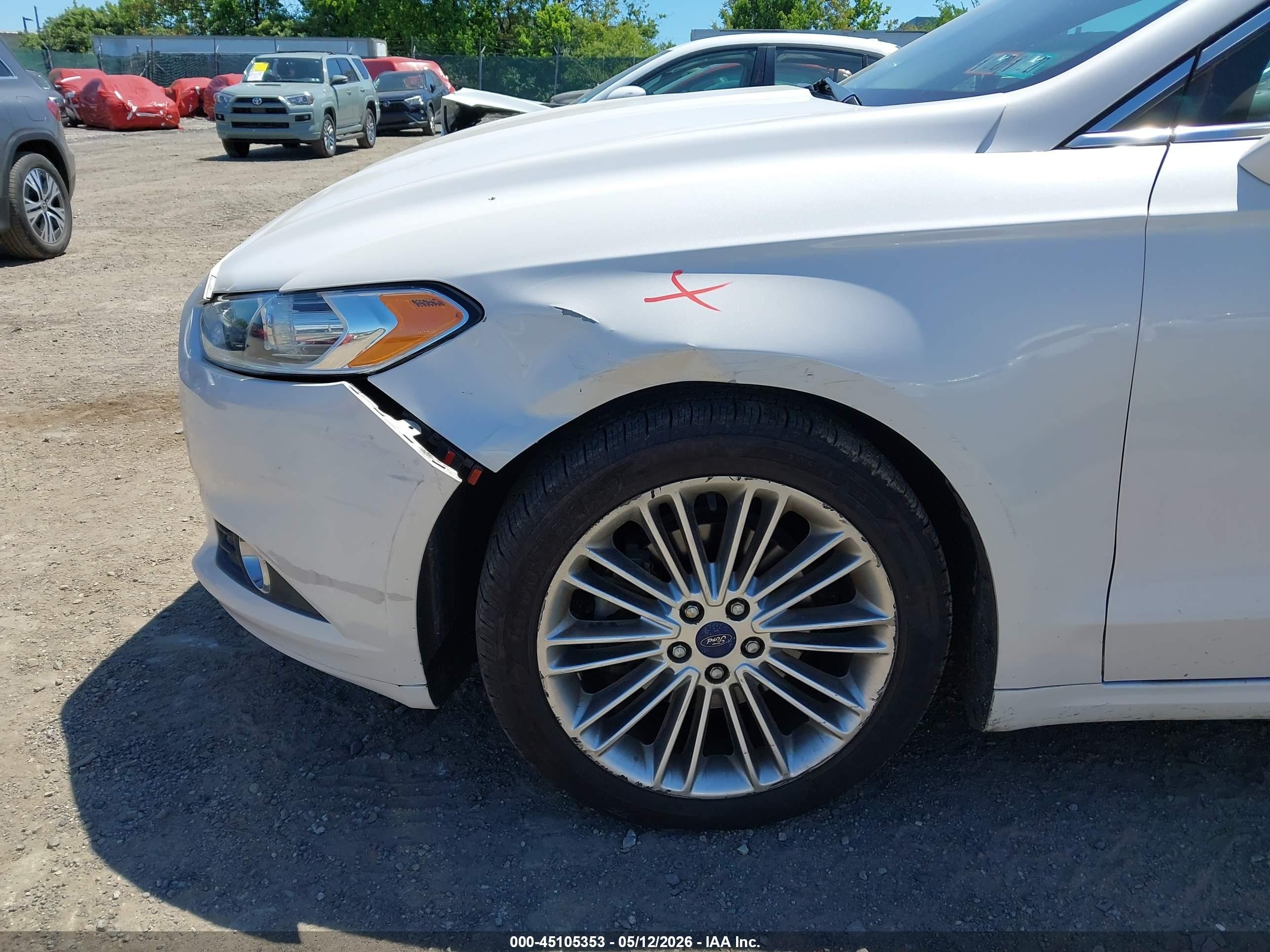 2013 Ford Fusion Se White vin: 3FA6P0H94DR288528
