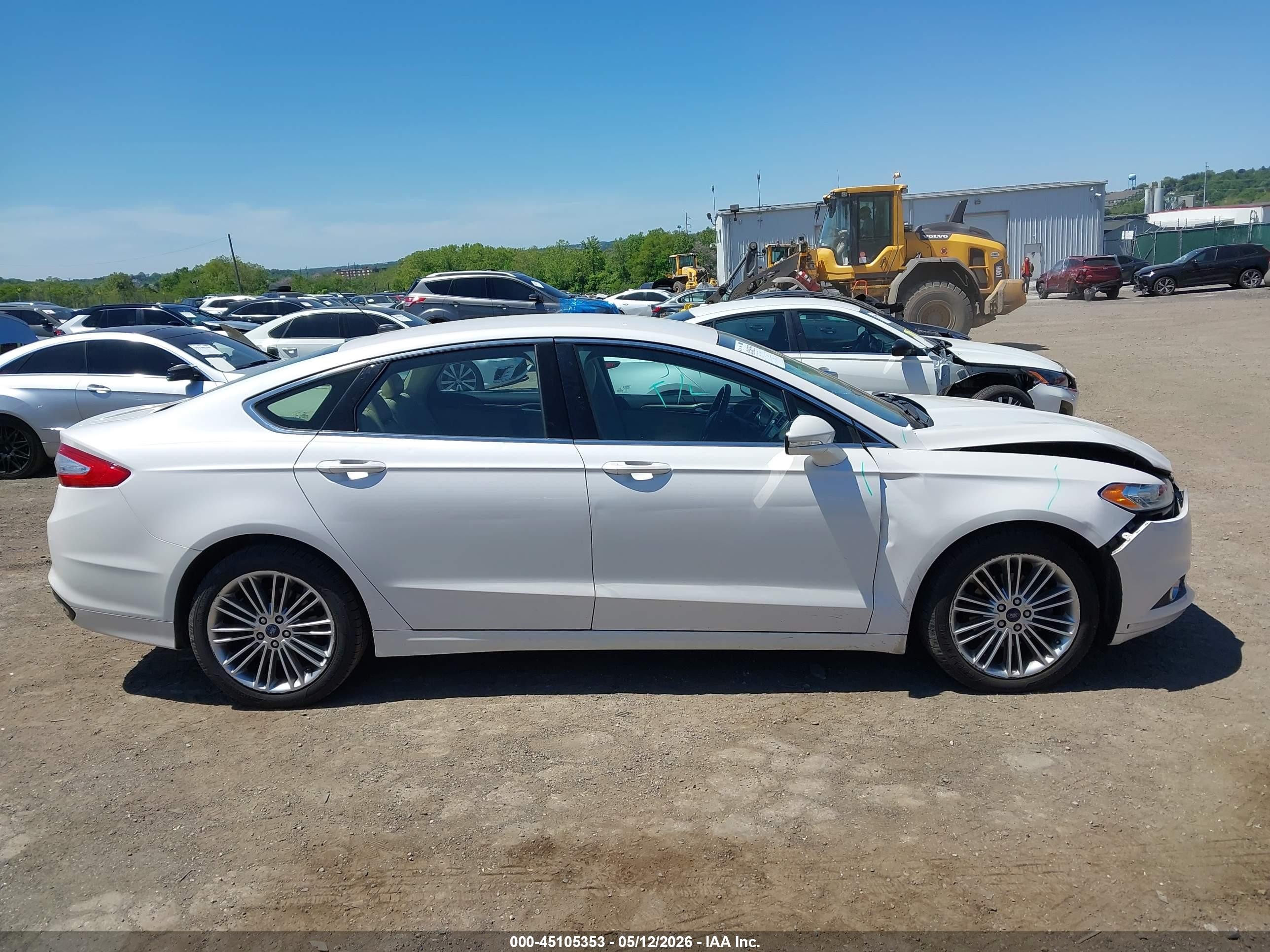 2013 Ford Fusion Se White vin: 3FA6P0H94DR288528