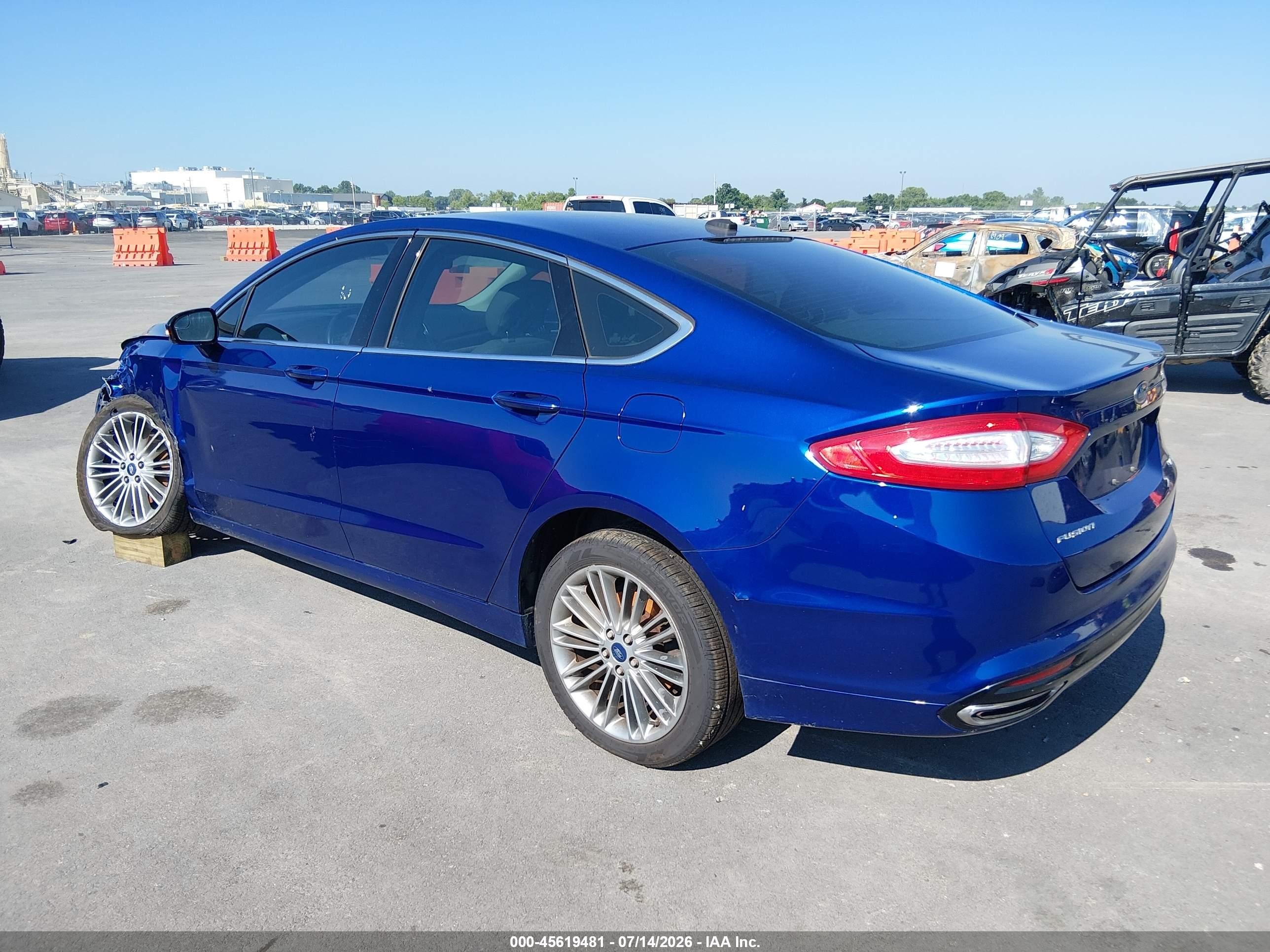 2013 Ford Fusion Se Blue vin: 3FA6P0H94DR331538