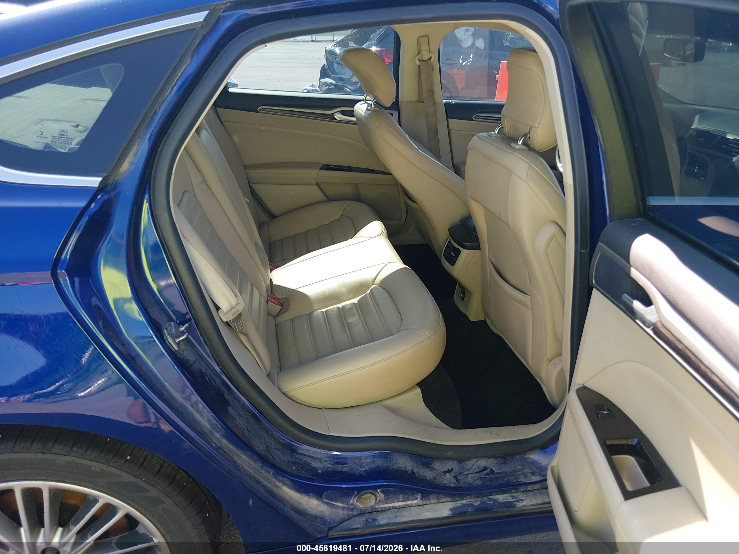 2013 Ford Fusion Se Blue vin: 3FA6P0H94DR331538