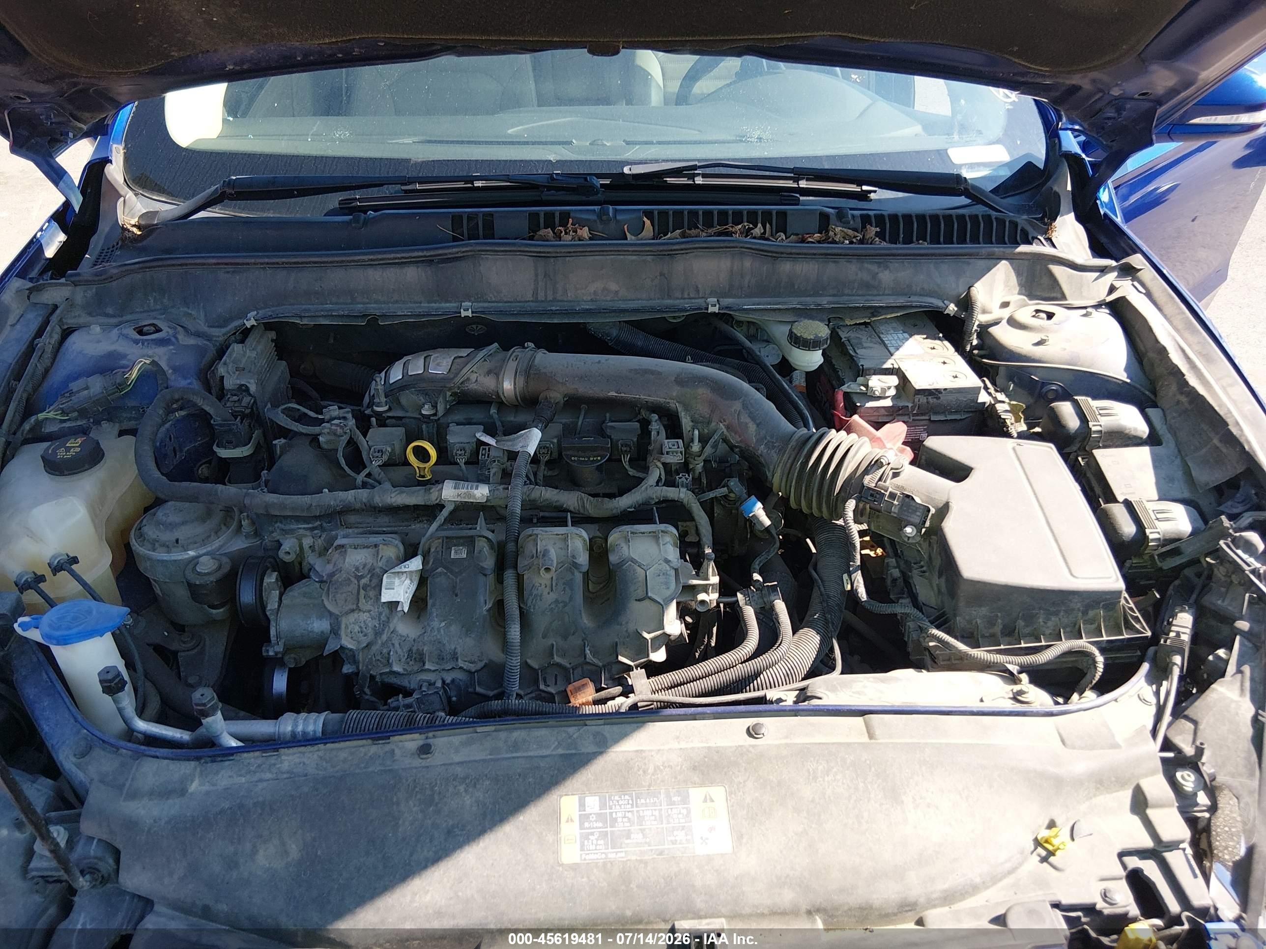 2013 Ford Fusion Se Blue vin: 3FA6P0H94DR331538