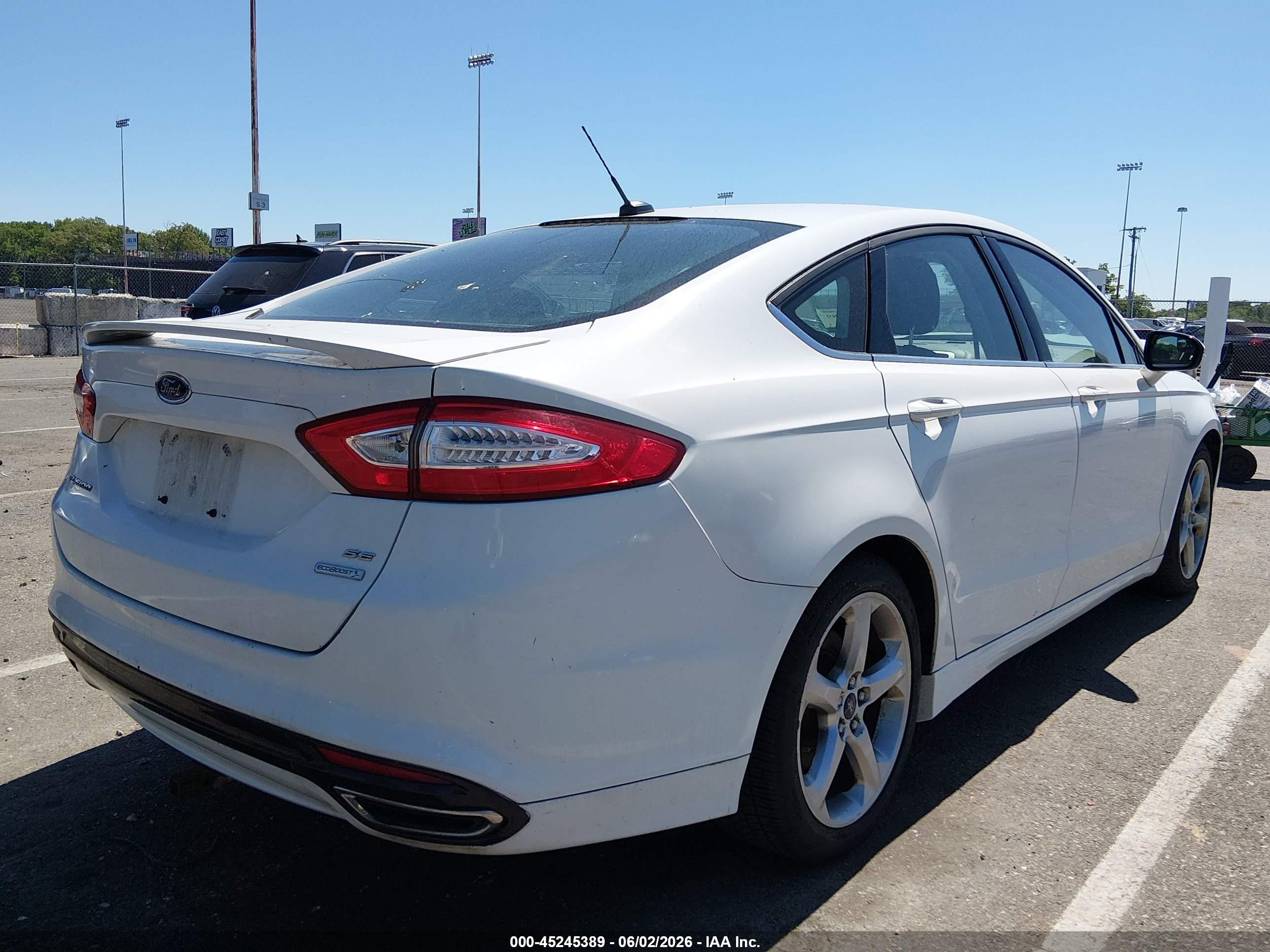 2014 Ford Fusion Se Белый vin: 3FA6P0H94ER188012