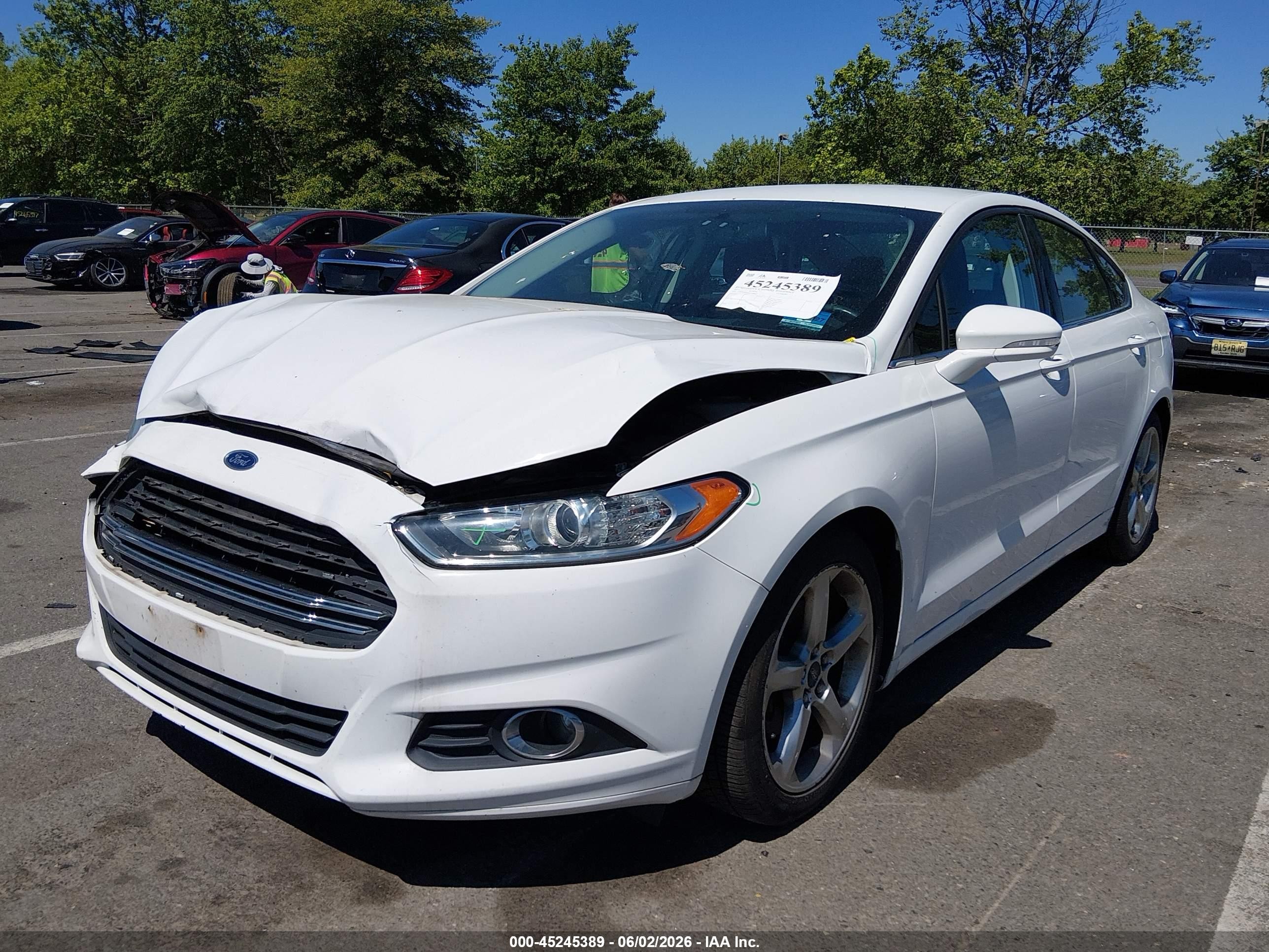 2014 Ford Fusion Se Белый vin: 3FA6P0H94ER188012