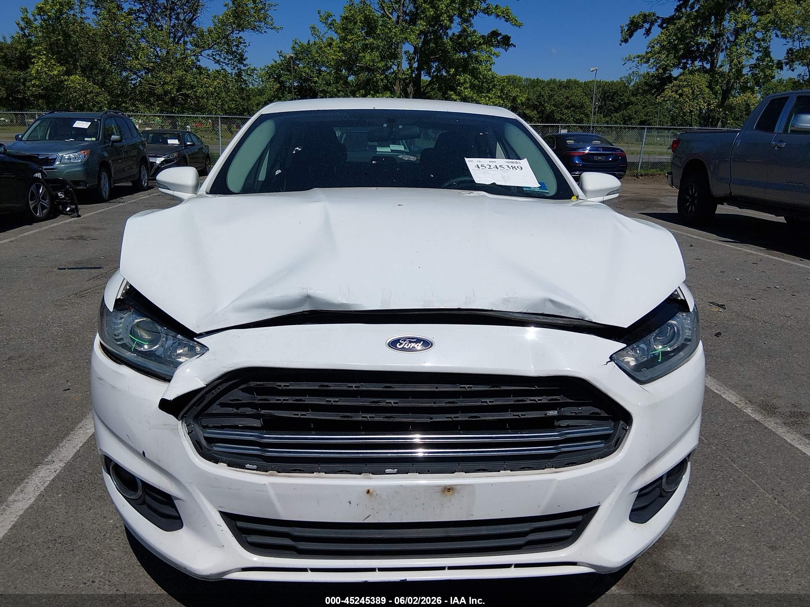 2014 Ford Fusion Se Белый vin: 3FA6P0H94ER188012