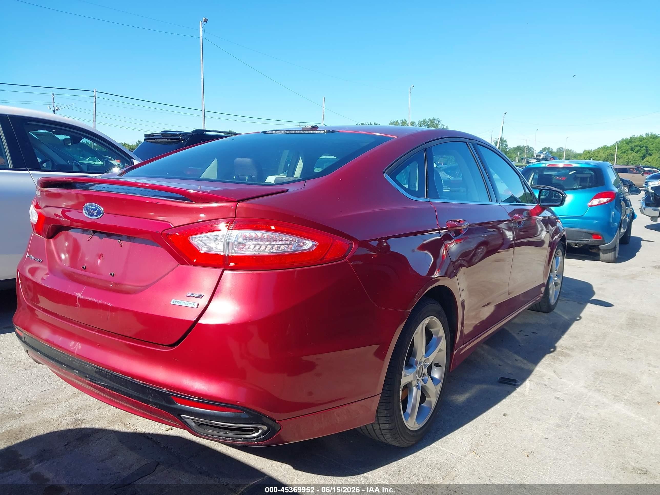 2014 Ford Fusion Se Red vin: 3FA6P0H94ER189872