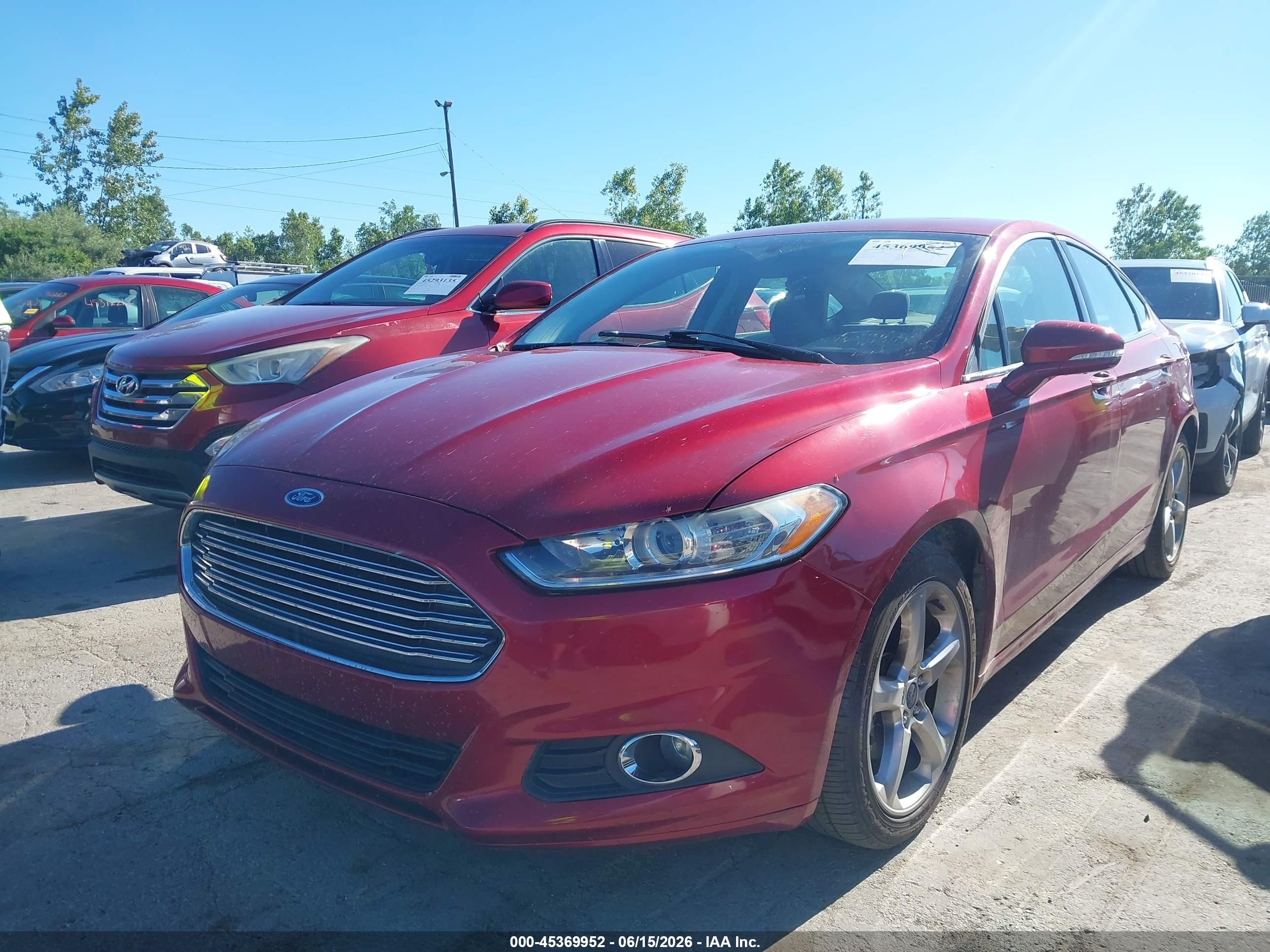 2014 Ford Fusion Se Red vin: 3FA6P0H94ER189872
