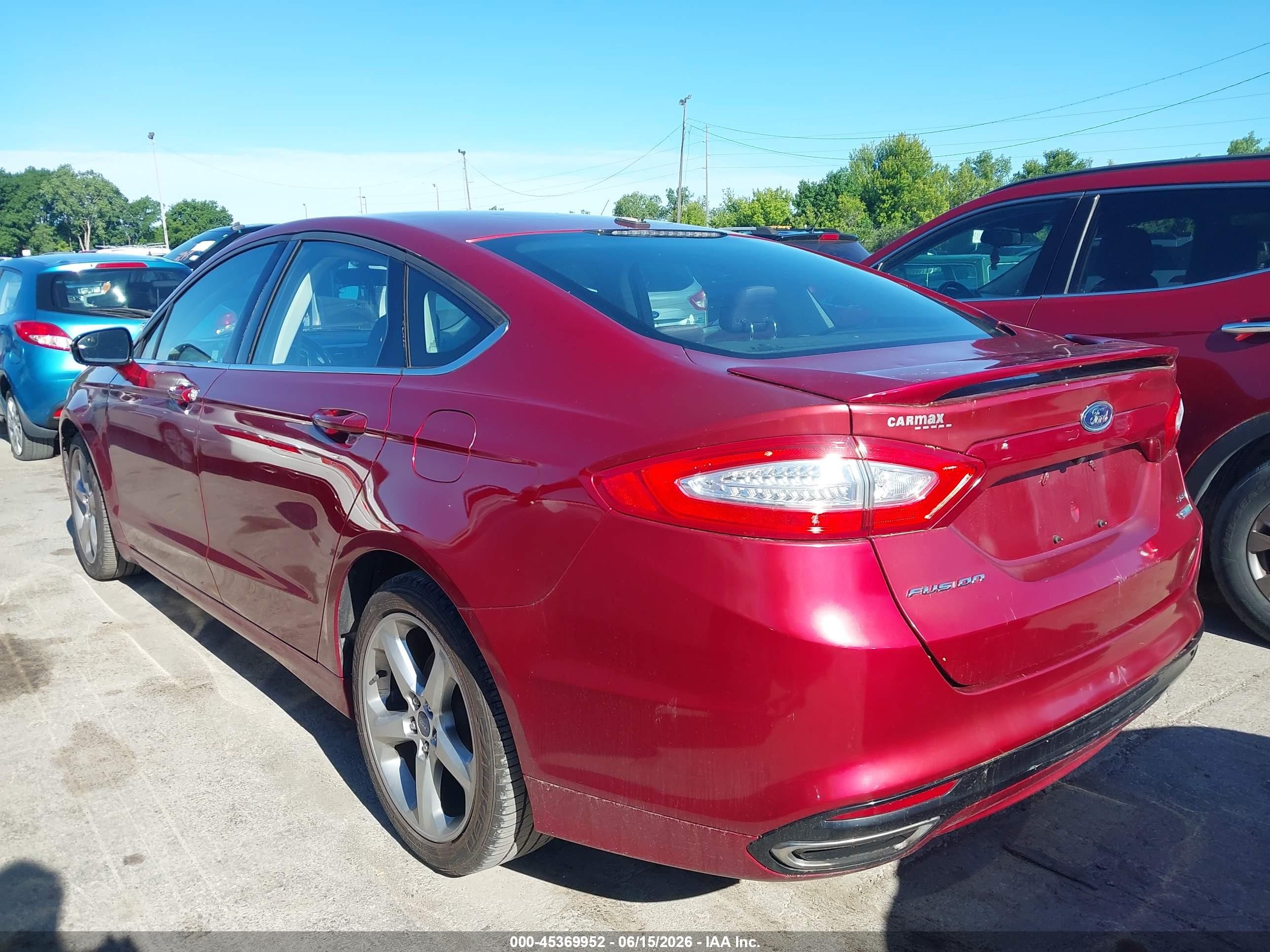 2014 Ford Fusion Se Red vin: 3FA6P0H94ER189872