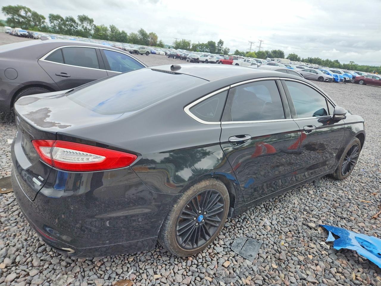 2014 Ford Fusion Se Black vin: 3FA6P0H94ER218822