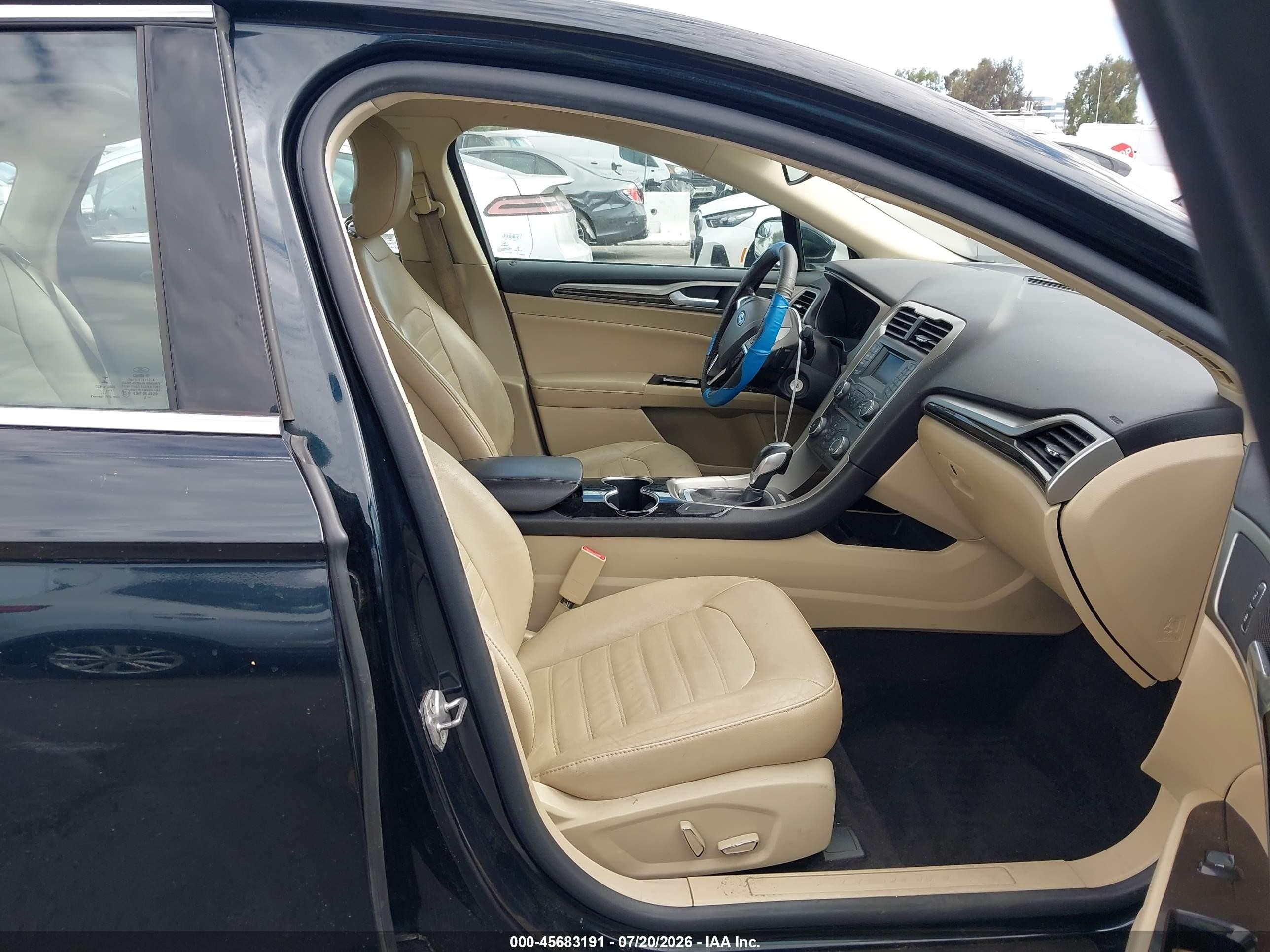 2014 Ford Fusion Se Dark Blue vin: 3FA6P0H94ER228895