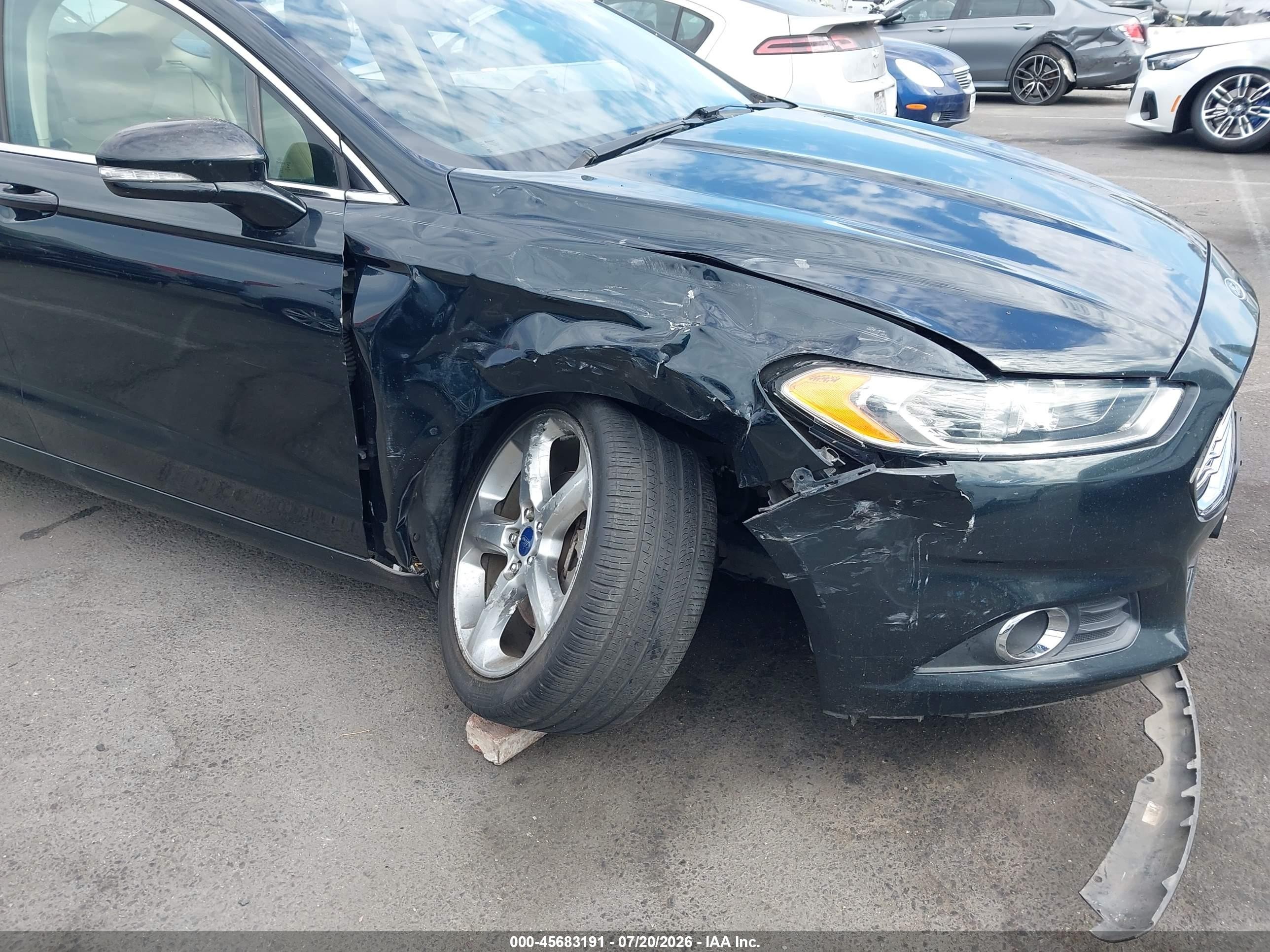 2014 Ford Fusion Se Dark Blue vin: 3FA6P0H94ER228895