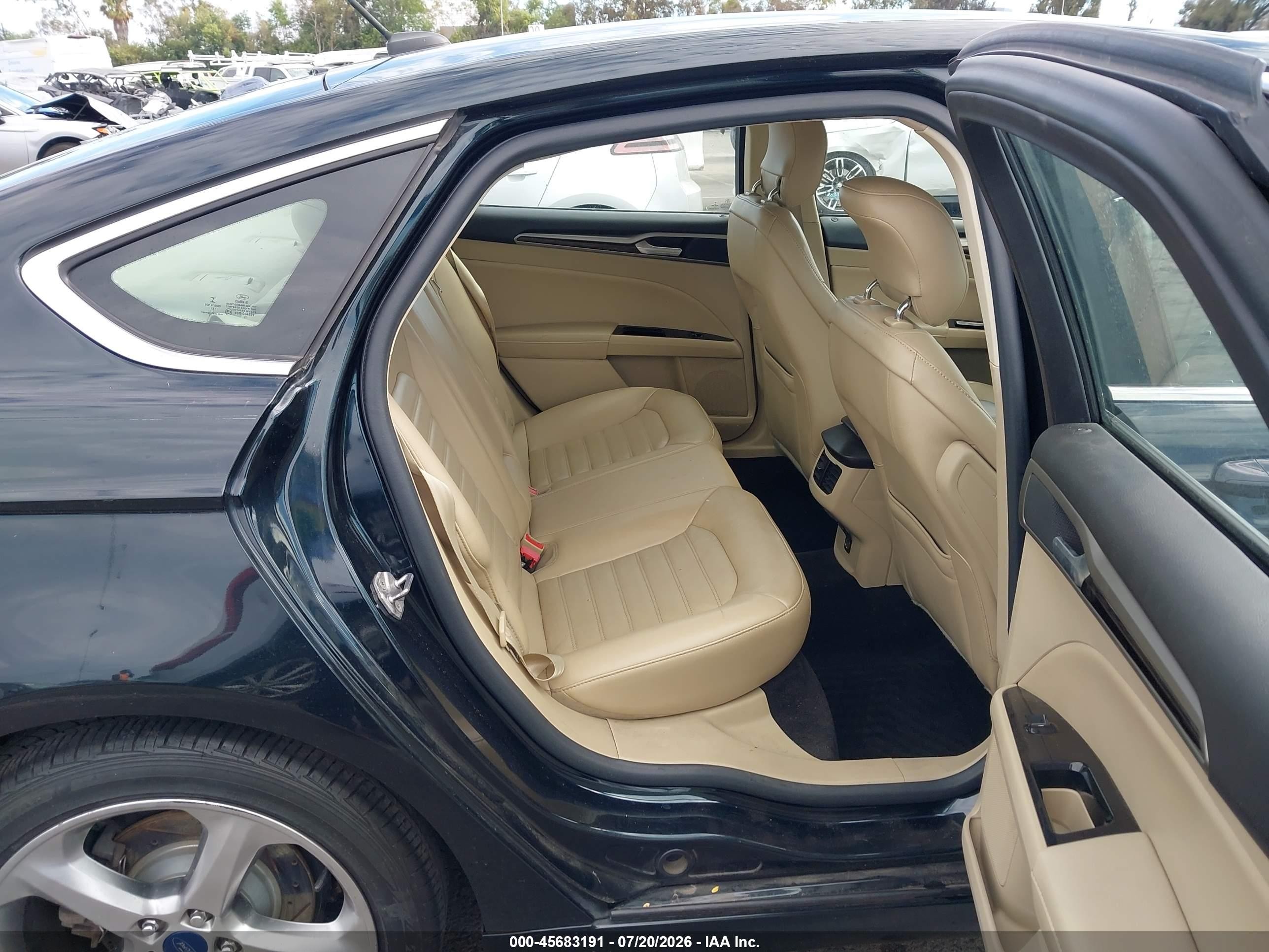 2014 Ford Fusion Se Dark Blue vin: 3FA6P0H94ER228895